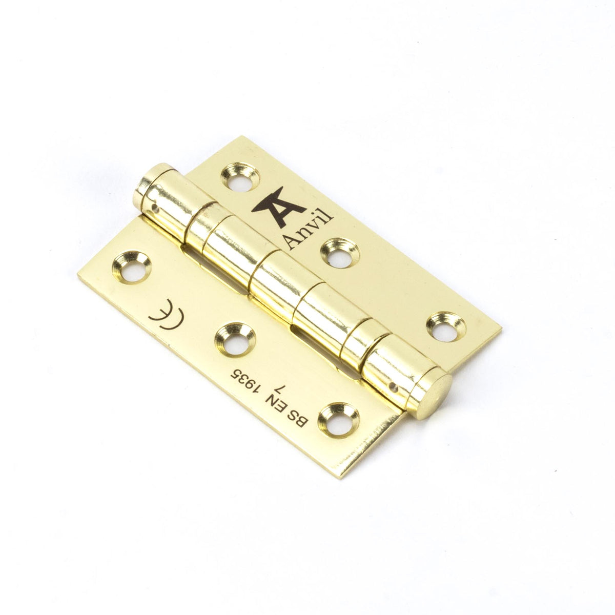 From The Anvil's Polished Brass Ball Bearing Butt Hinge (pair) SS