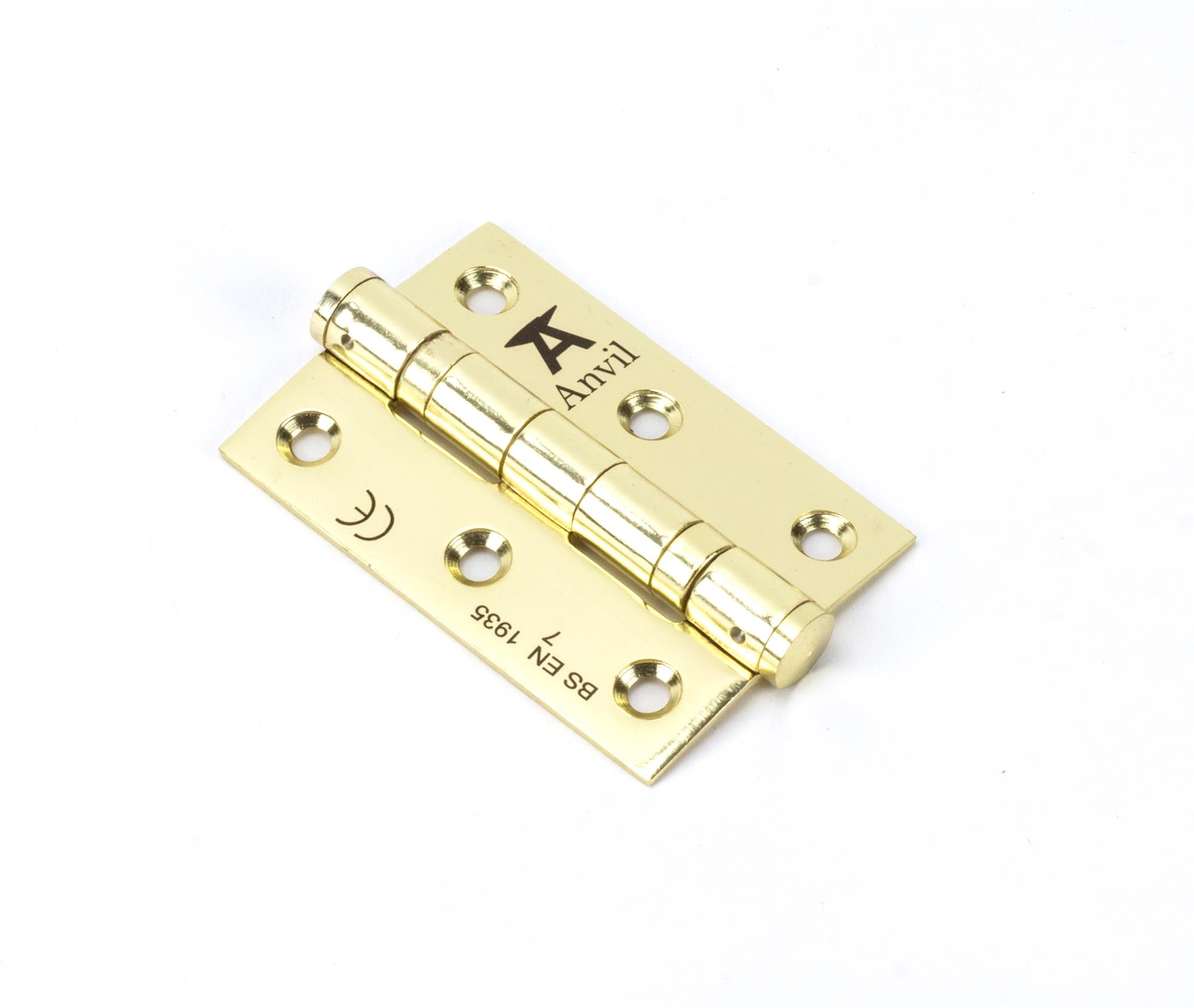 From The Anvil's Polished Brass Ball Bearing Butt Hinge (pair) SS