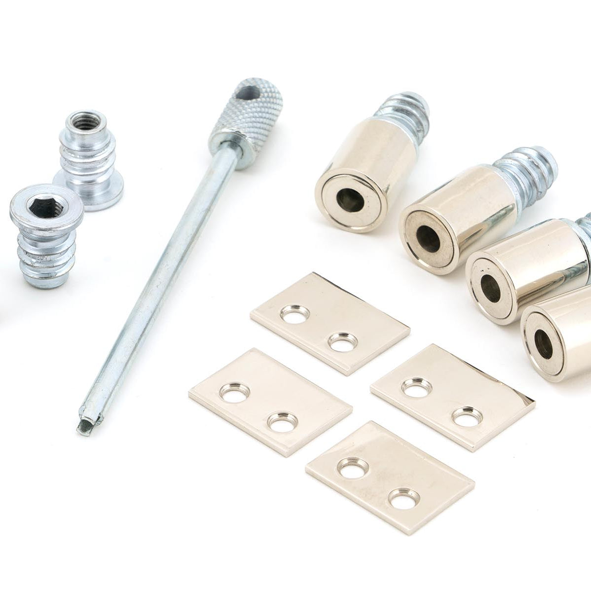 From The Anvil's Polished Nickel Secure Stops (Pack of 4)
