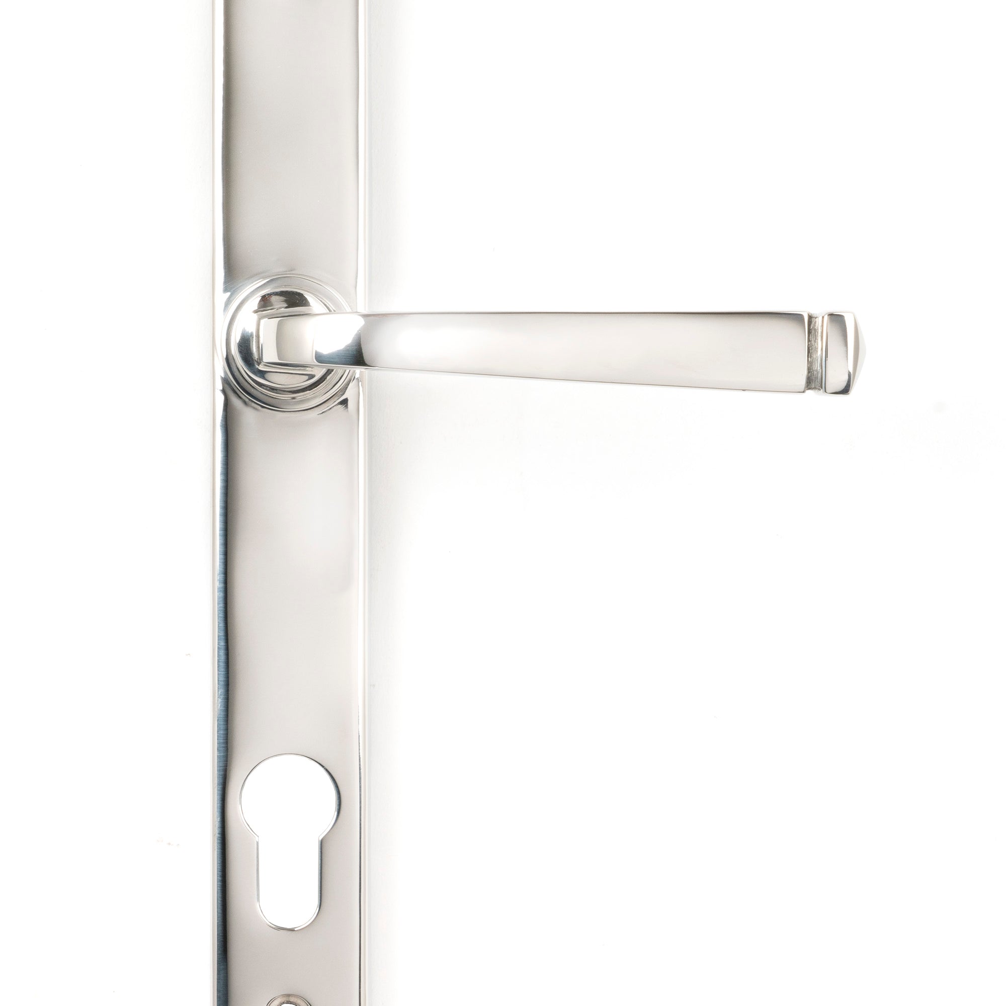 From The Anvil's Polished Marine SS (316) Avon Slimline Lever Espag. Lock Set