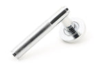 From The Anvil's Polished Chrome Brompton Lever on Rose Set (Unsprung)