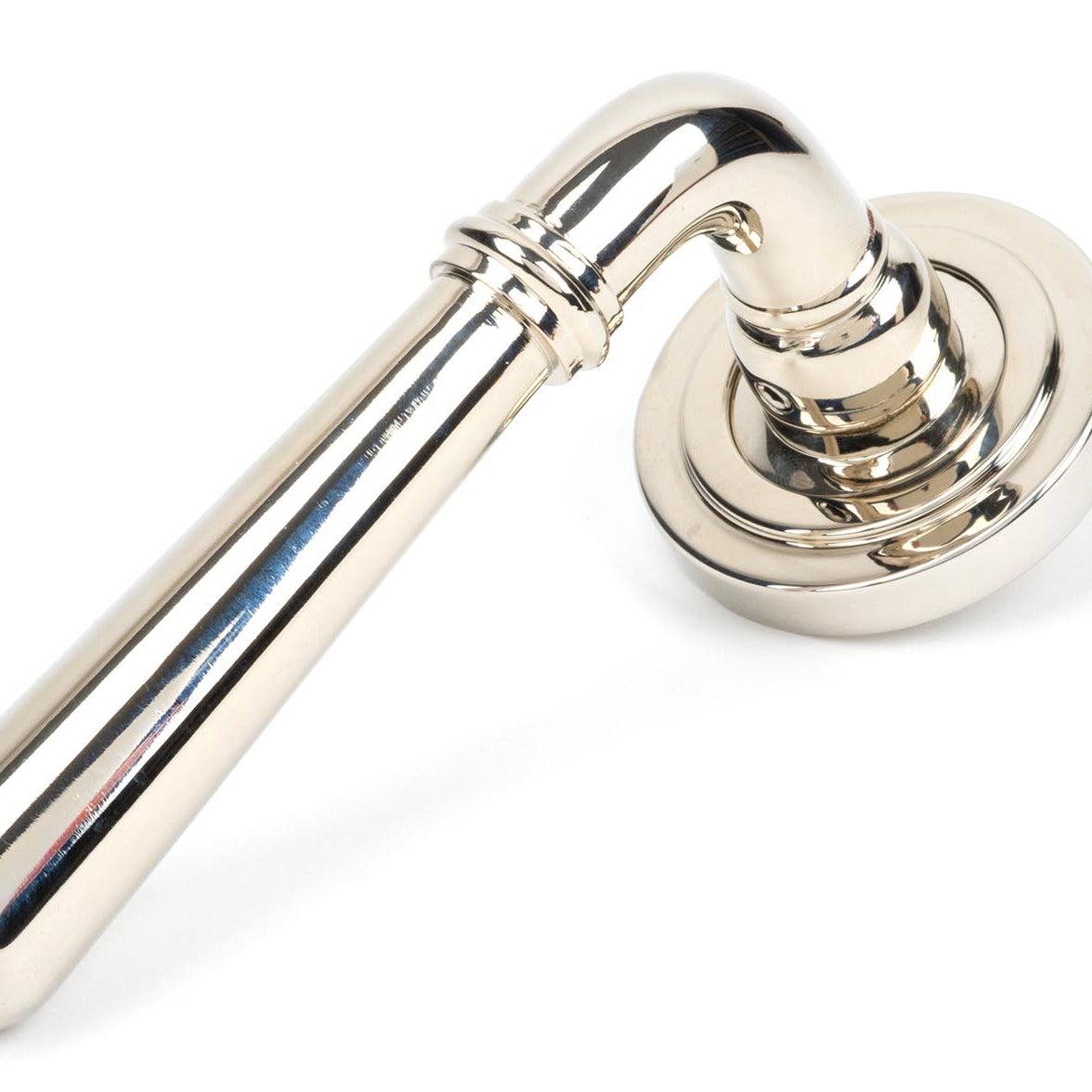From The Anvil's Polished Nickel Newbury Lever on Rose Set (Unsprung)