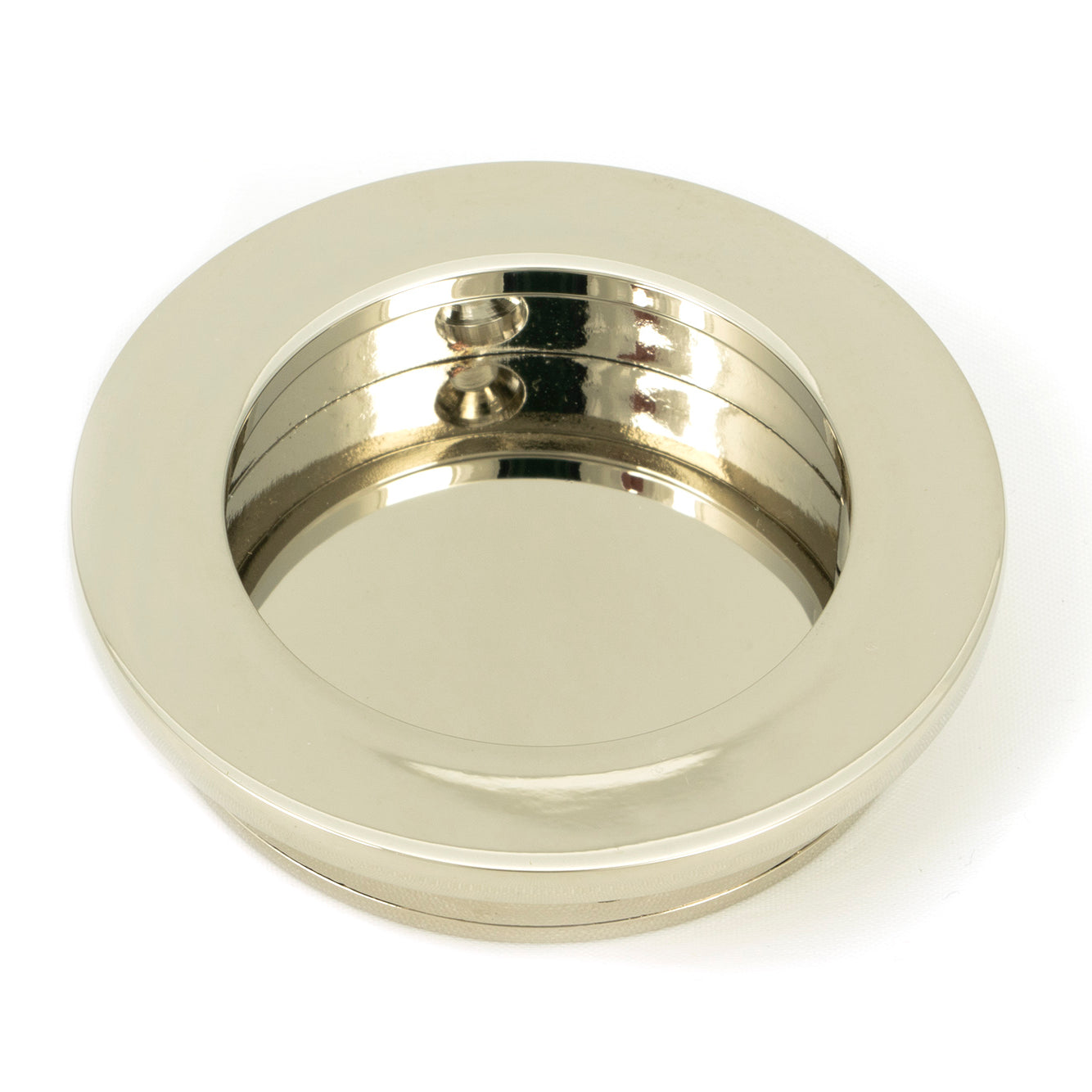 From The Anvil's Polished Nickel Plain Round Pull