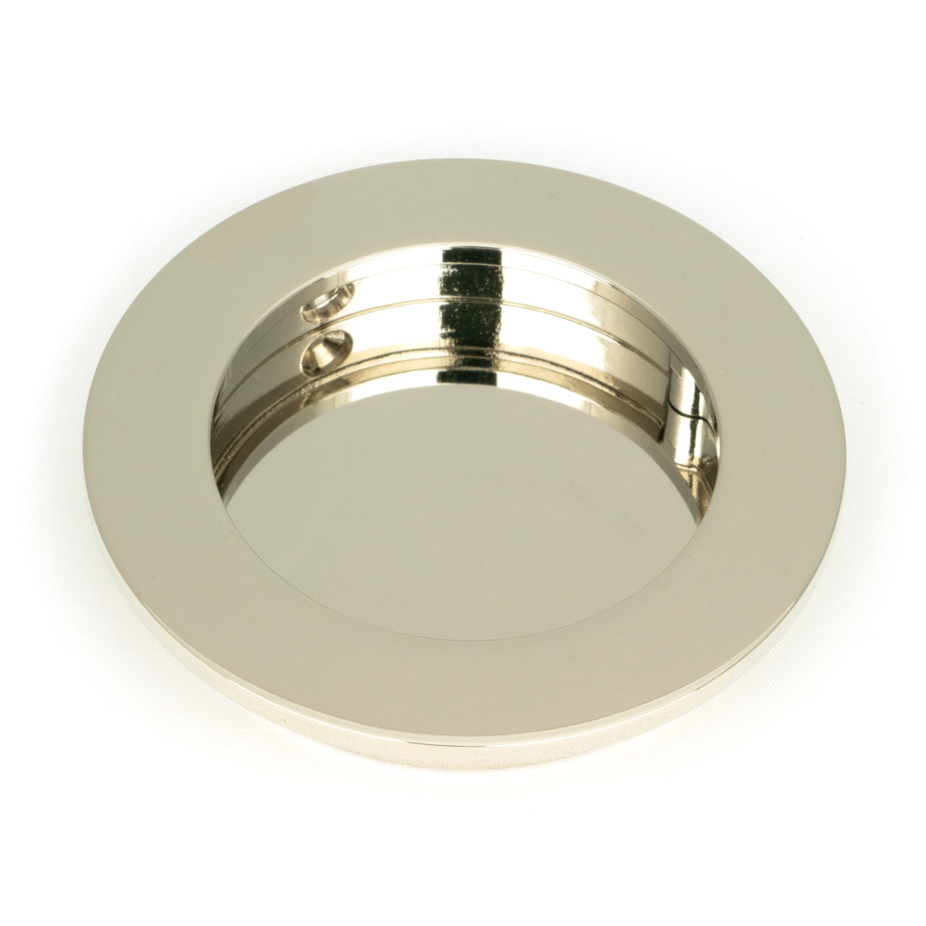 From The Anvil's Polished Nickel Plain Round Pull