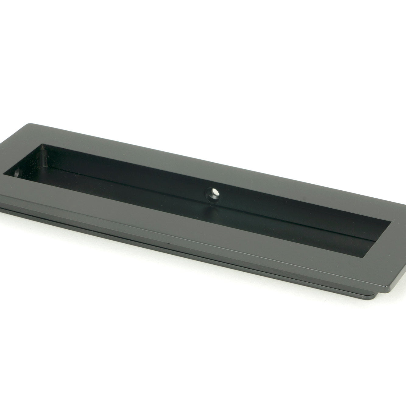 From The Anvil's Matt Black Plain Rectangular Pull