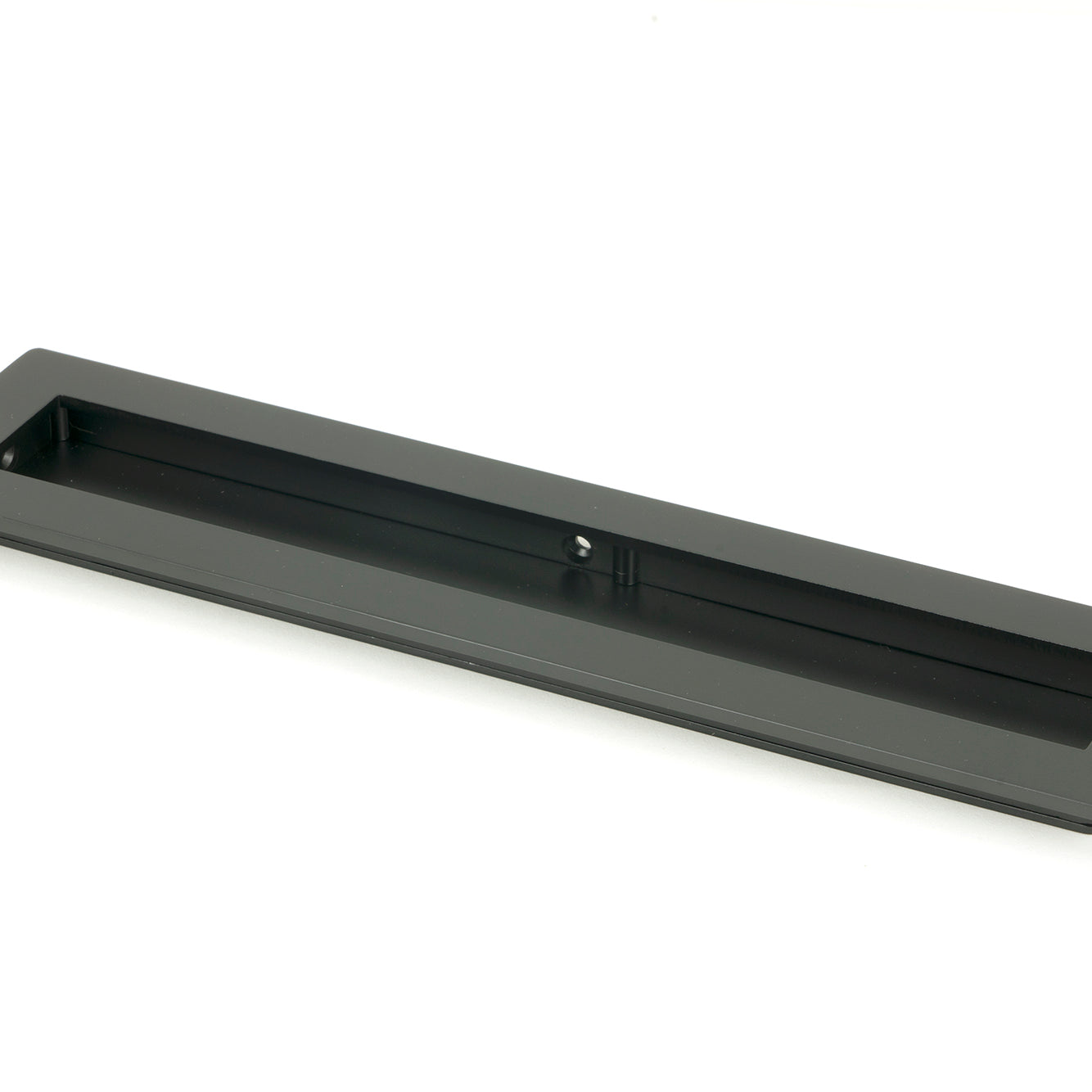 From The Anvil's Matt Black Plain Rectangular Pull