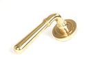 From The Anvil's Polished Brass Newbury Lever on Rose Set (Unsprung)