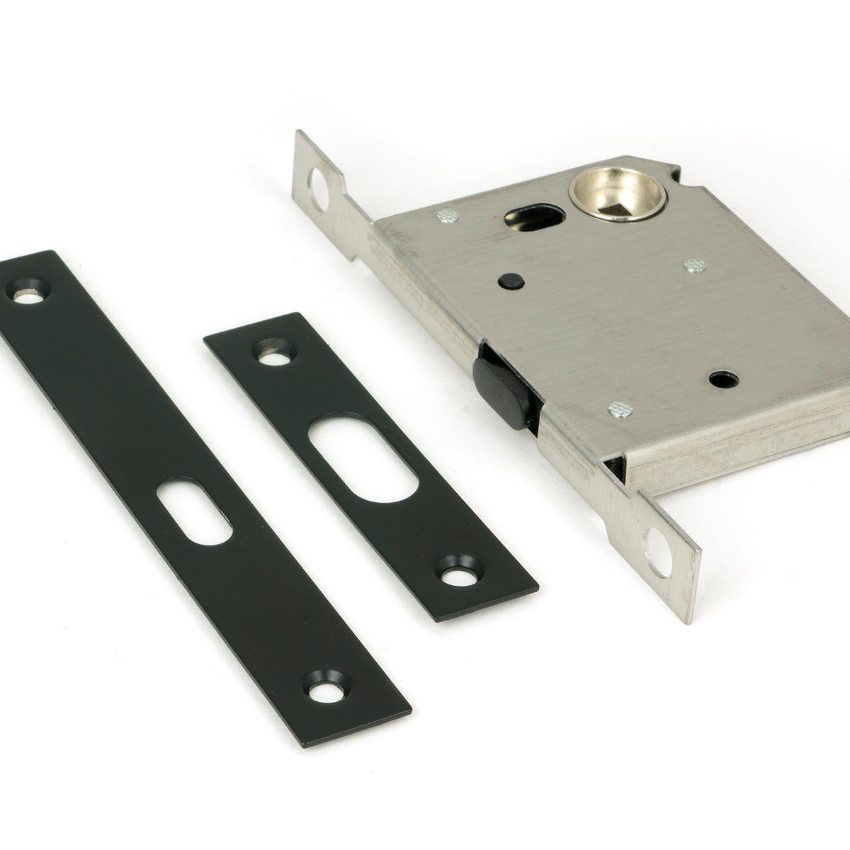 From The Anvil's Matt Black Sliding Door Lock