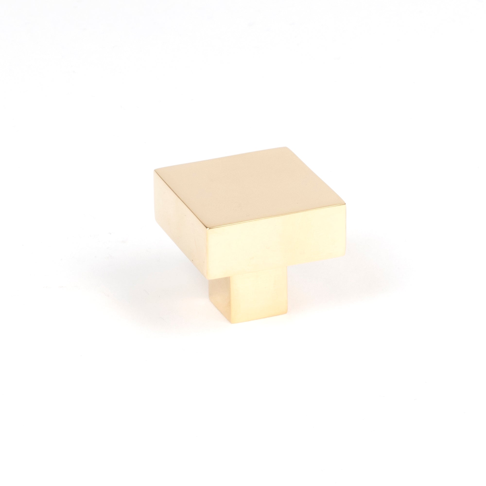 From The Anvil's Polished Brass Albers Cabinet Knob