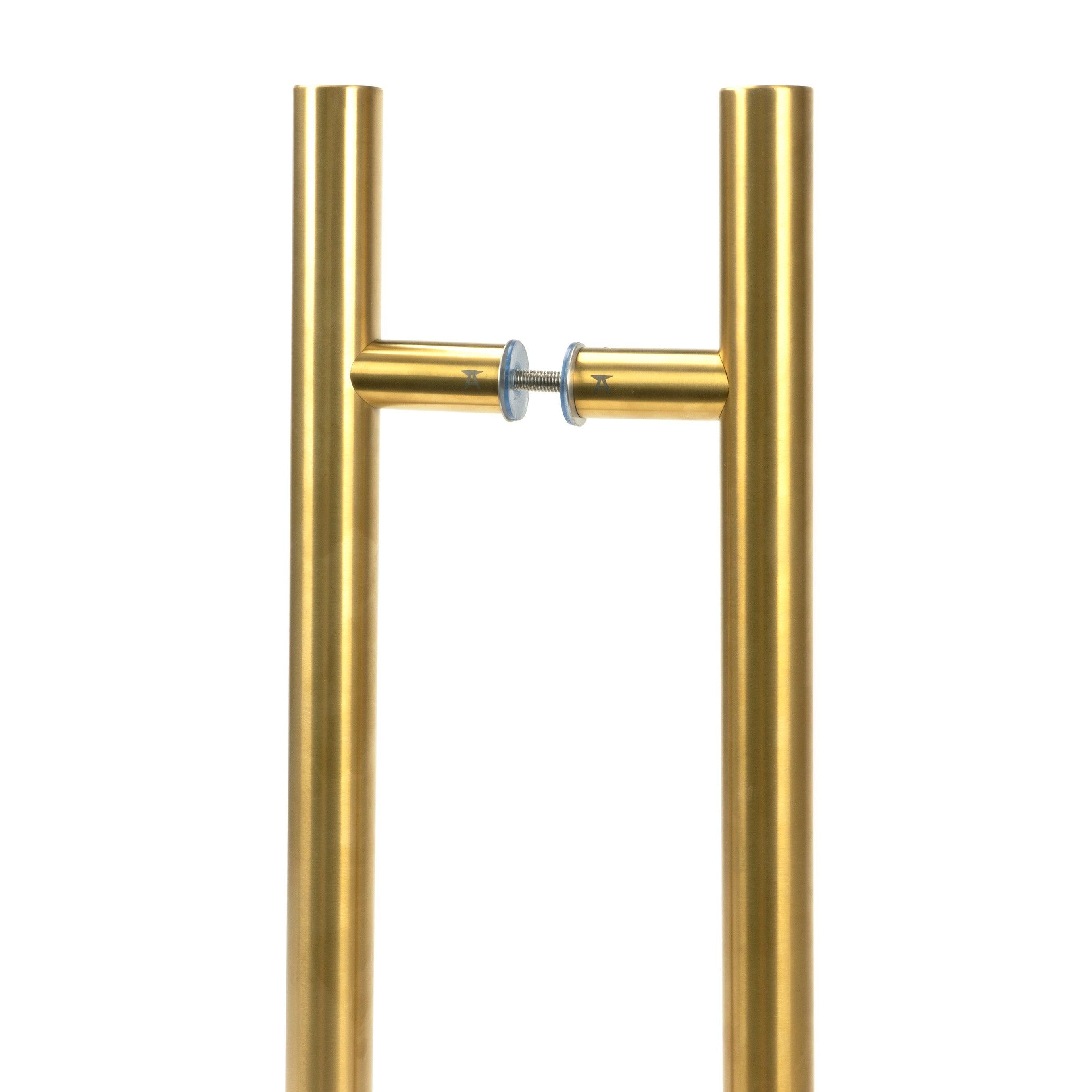 From The Anvil's Aged Brass T Bar Handle B2B Fix 32mm dia