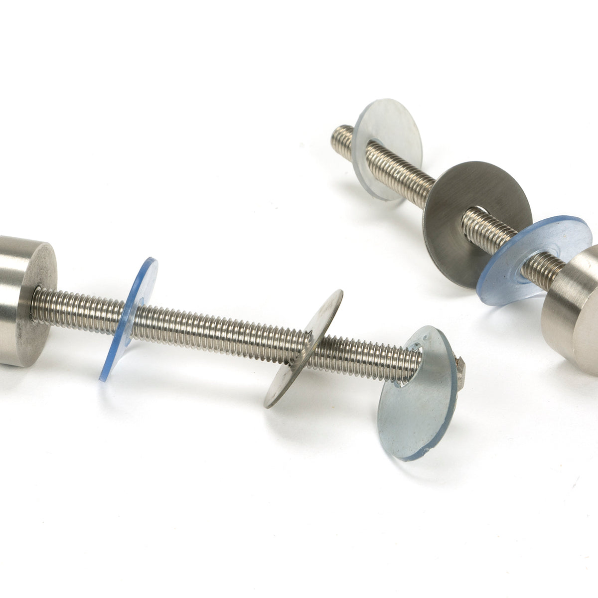 From The Anvil's Satin Stainless Steel (304) 100mm Bolt Fixings for T Bar (2) - Offset