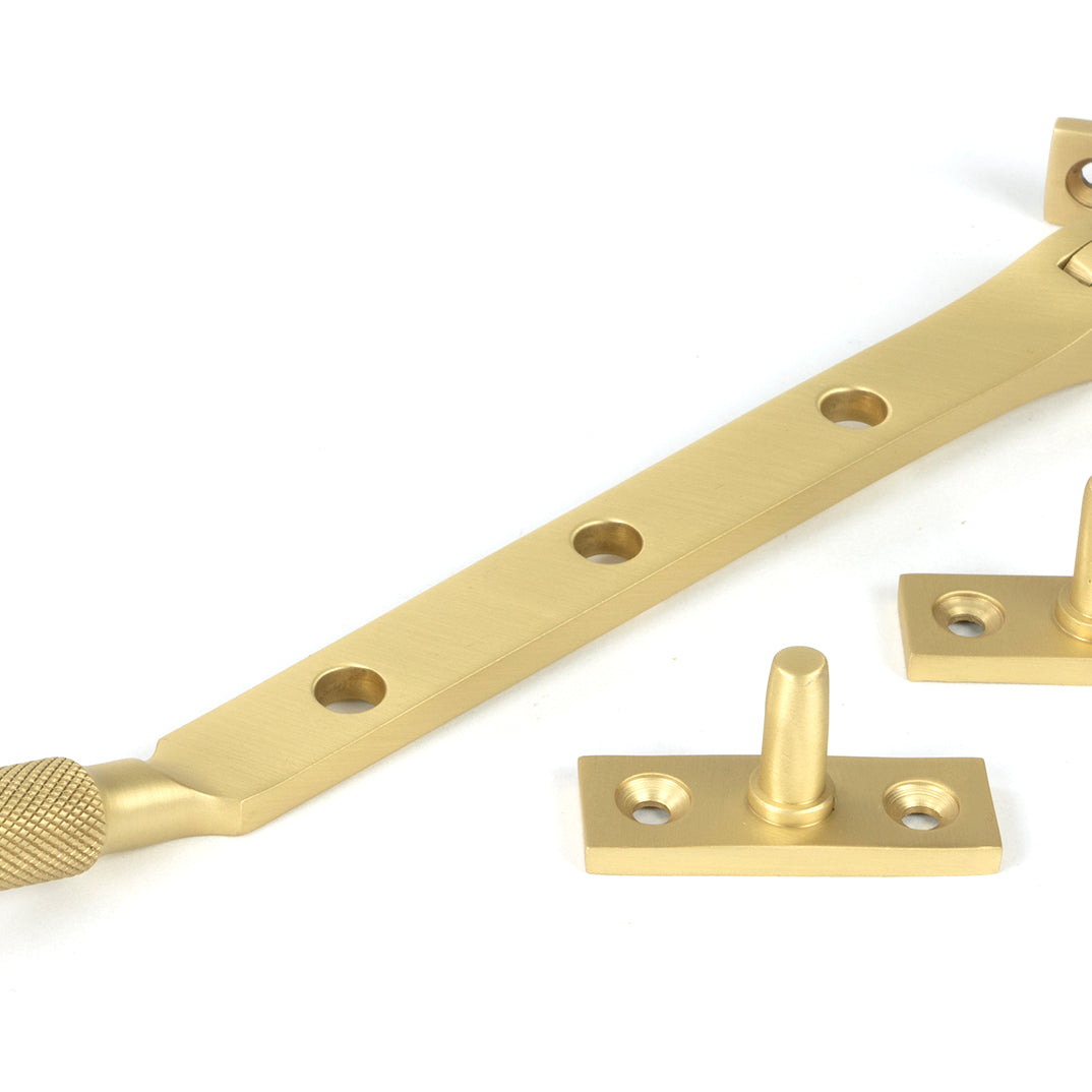 From The Anvil's Satin Brass Brompton Stay