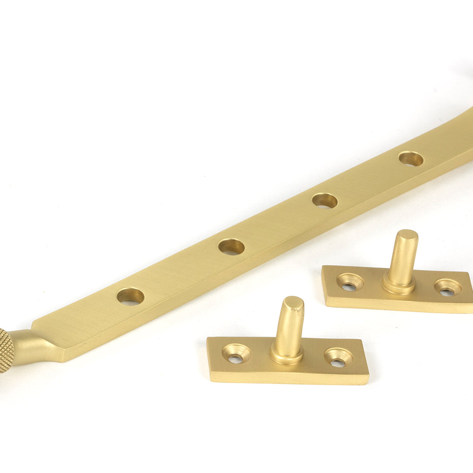 From The Anvil's Satin Brass Brompton Stay