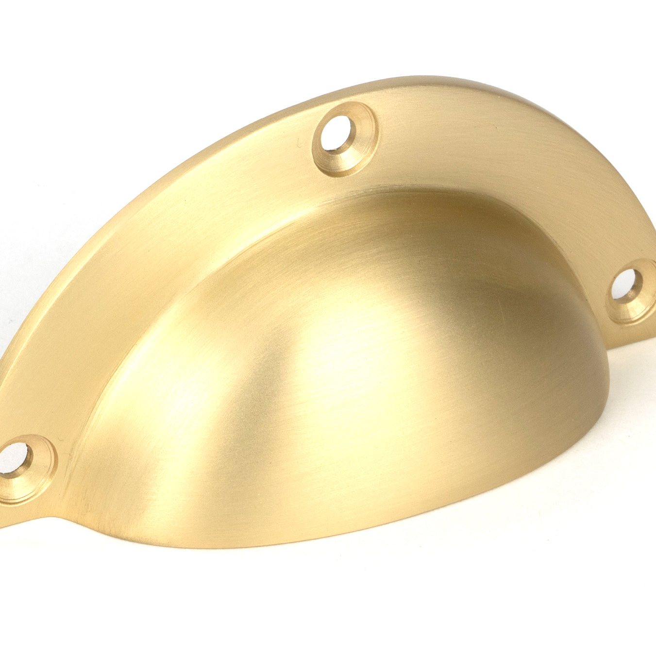 From The Anvil's Satin Brass Plain Drawer Pull