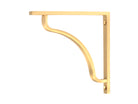 From The Anvil's Satin Brass Abingdon Shelf Bracket