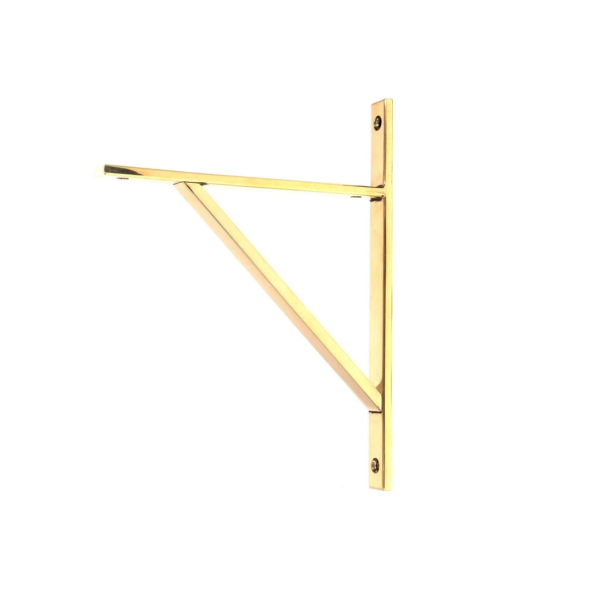 From The Anvil's Aged Brass Chalfont Shelf Bracket