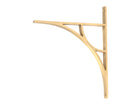 From The Anvil's Satin Brass Tyne Shelf Bracket