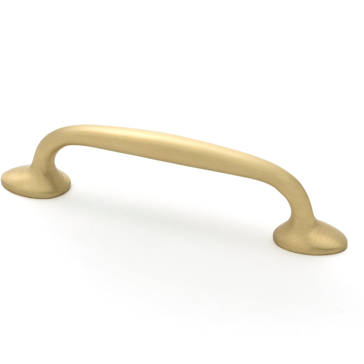 From The Anvil's Satin Brass Moore Pull Handle