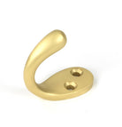 From The Anvil's Satin Brass Celtic Single Robe Hook