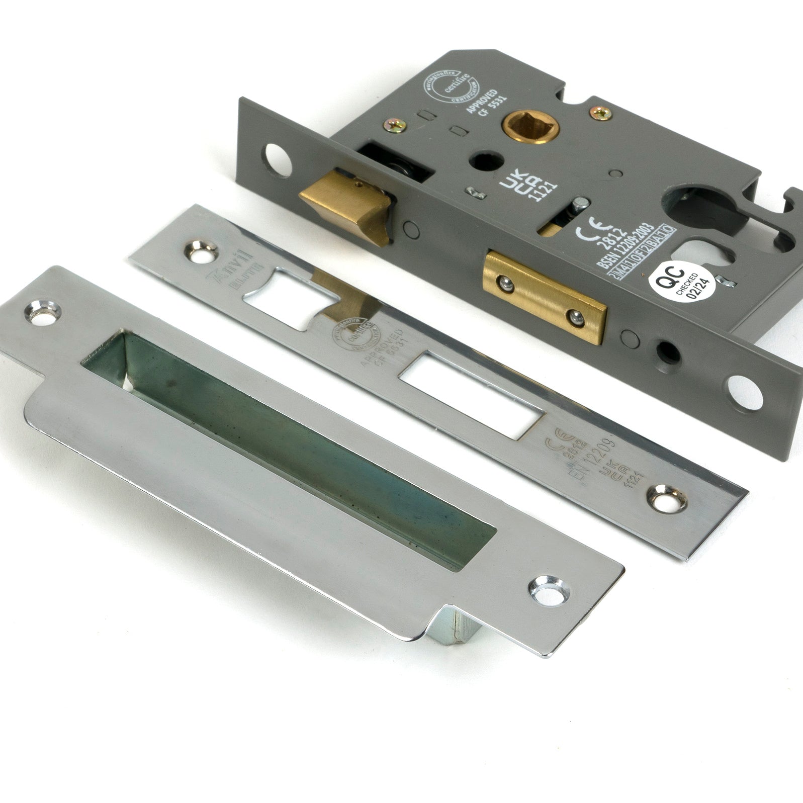 From The Anvil's Polished Chrome Euro Profile Sash Lock