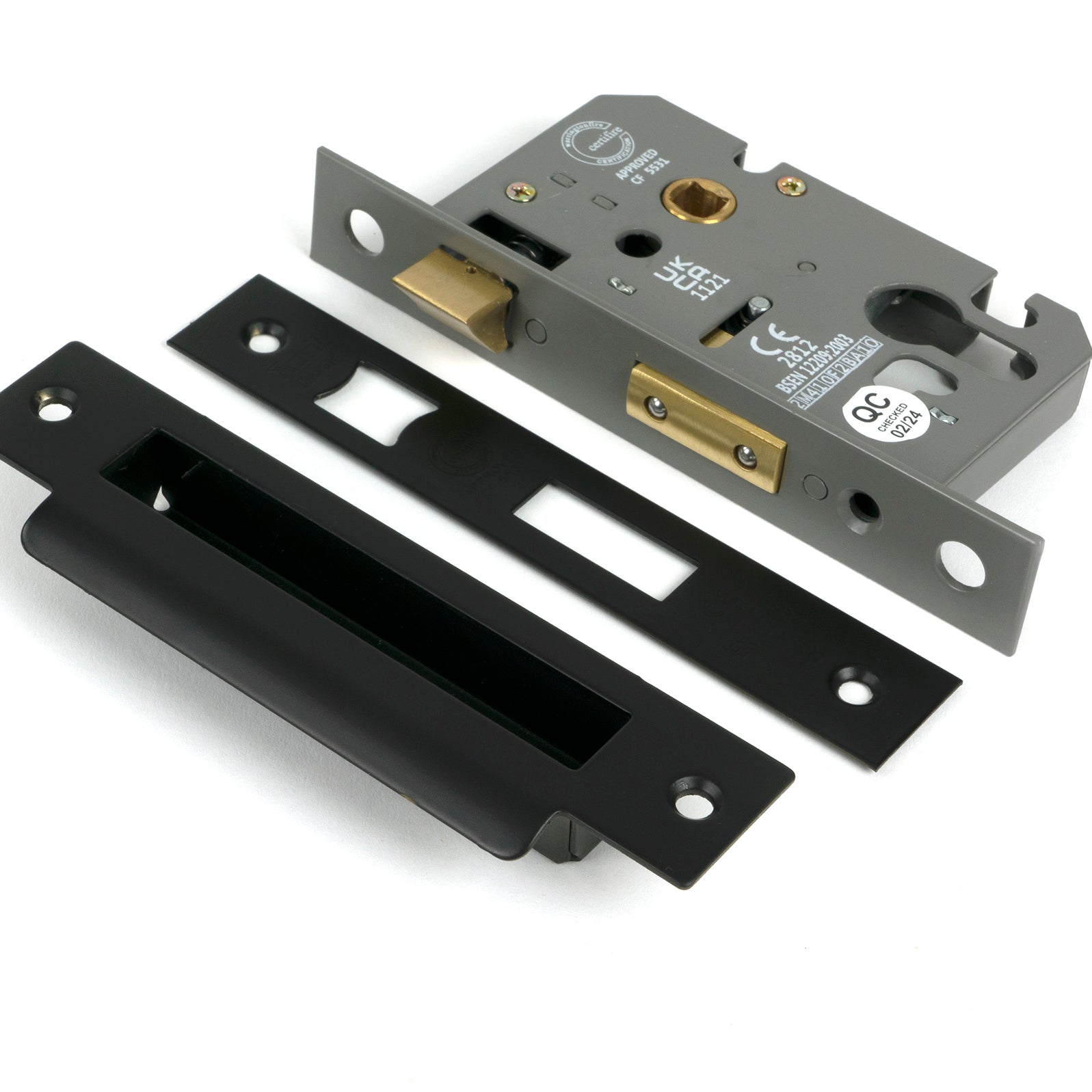 From The Anvil's Aged Bronze Euro Profile Sash Lock