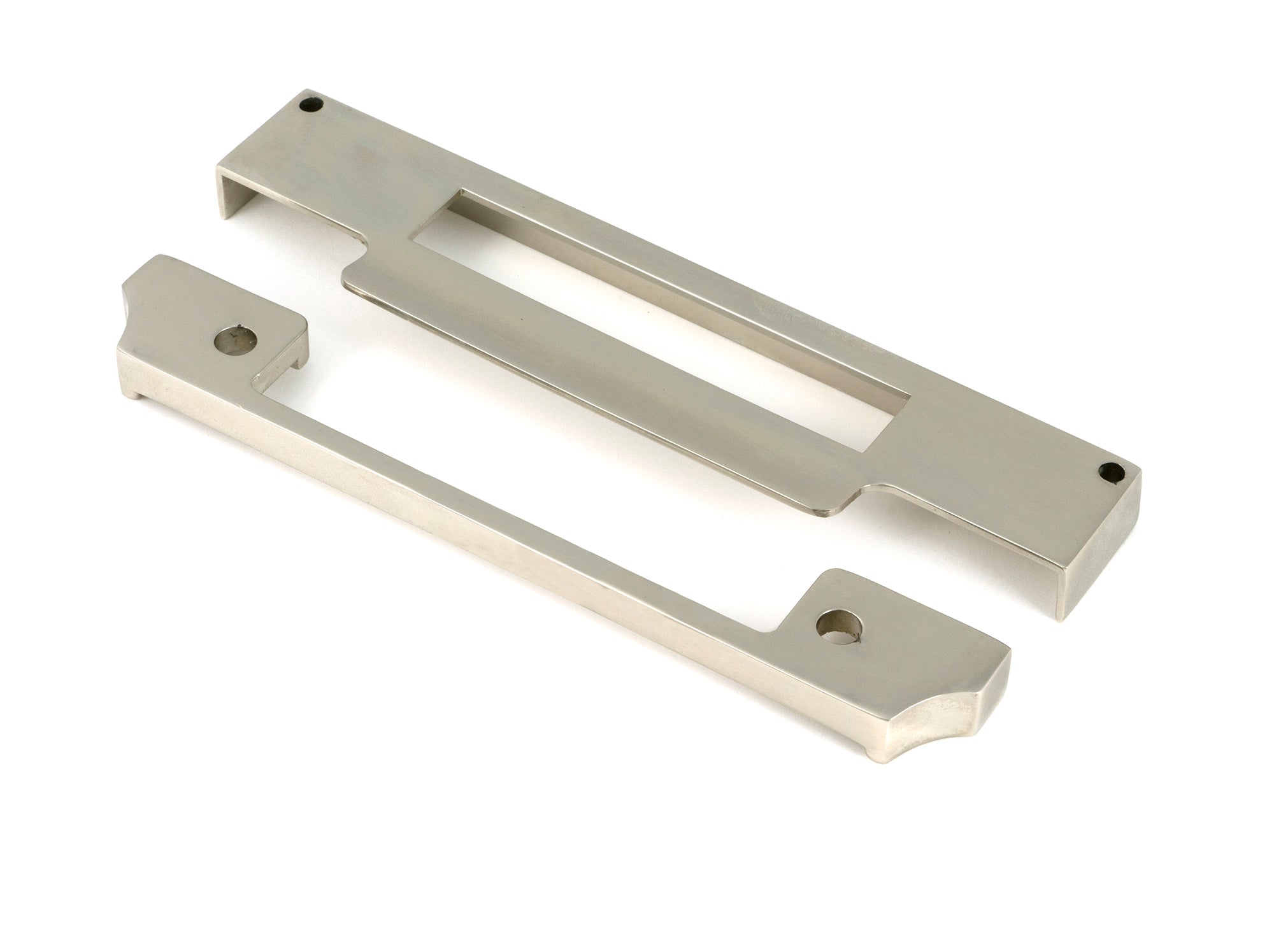 From The Anvil's Polished Nickel ½" Rebate Kit for Euro Sash Lock