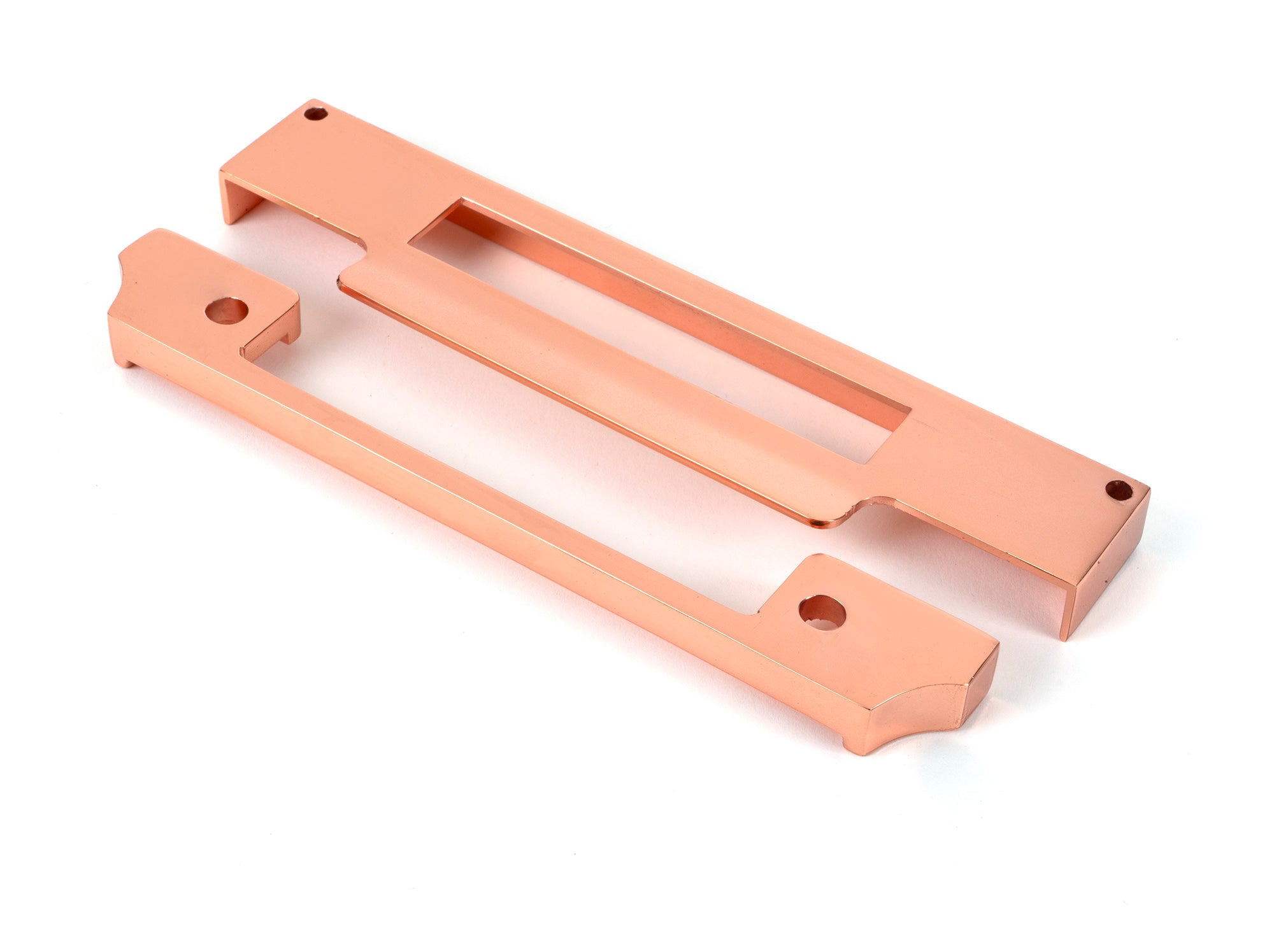 From The Anvil's Polished Bronze ½" Rebate Kit for Euro Sash Lock