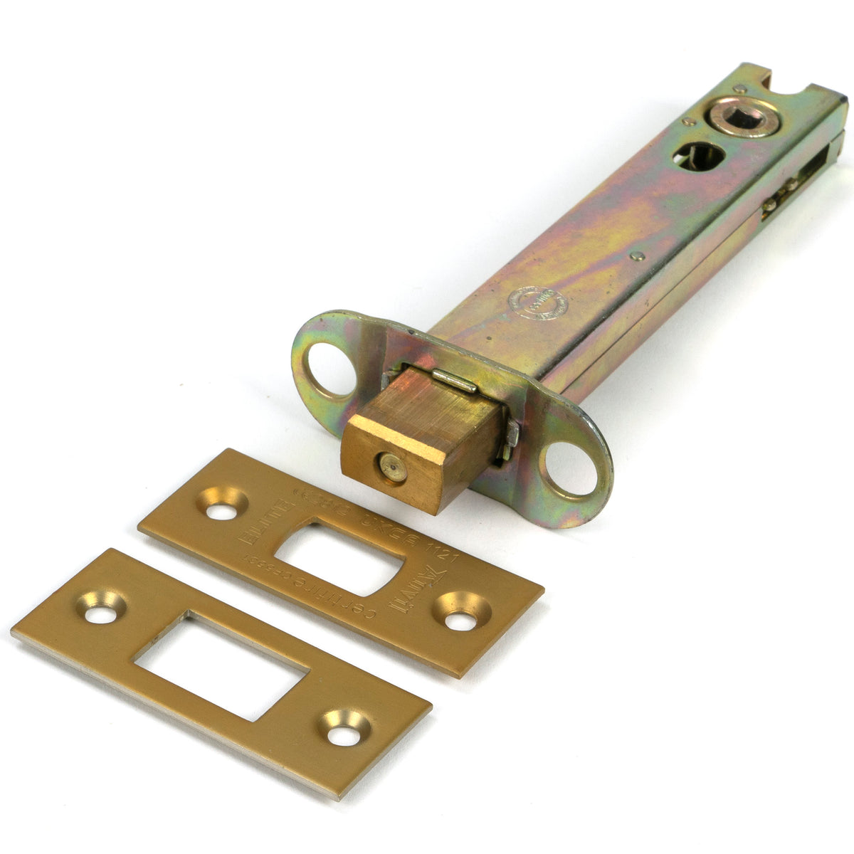 From The Anvil's Satin Brass Heavy Duty Tubular Deadbolt