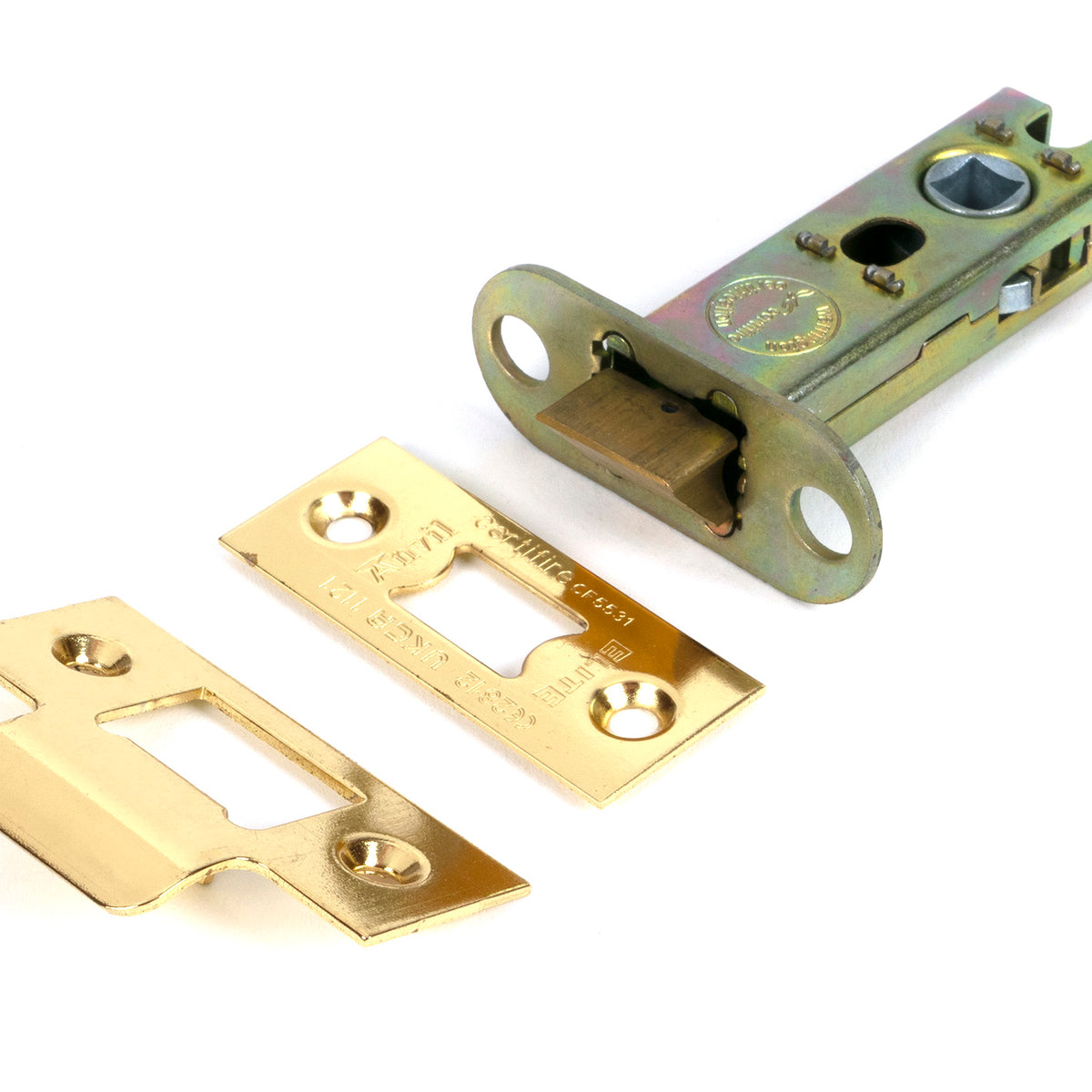 From The Anvil's Polished Brass Heavy Duty Latch