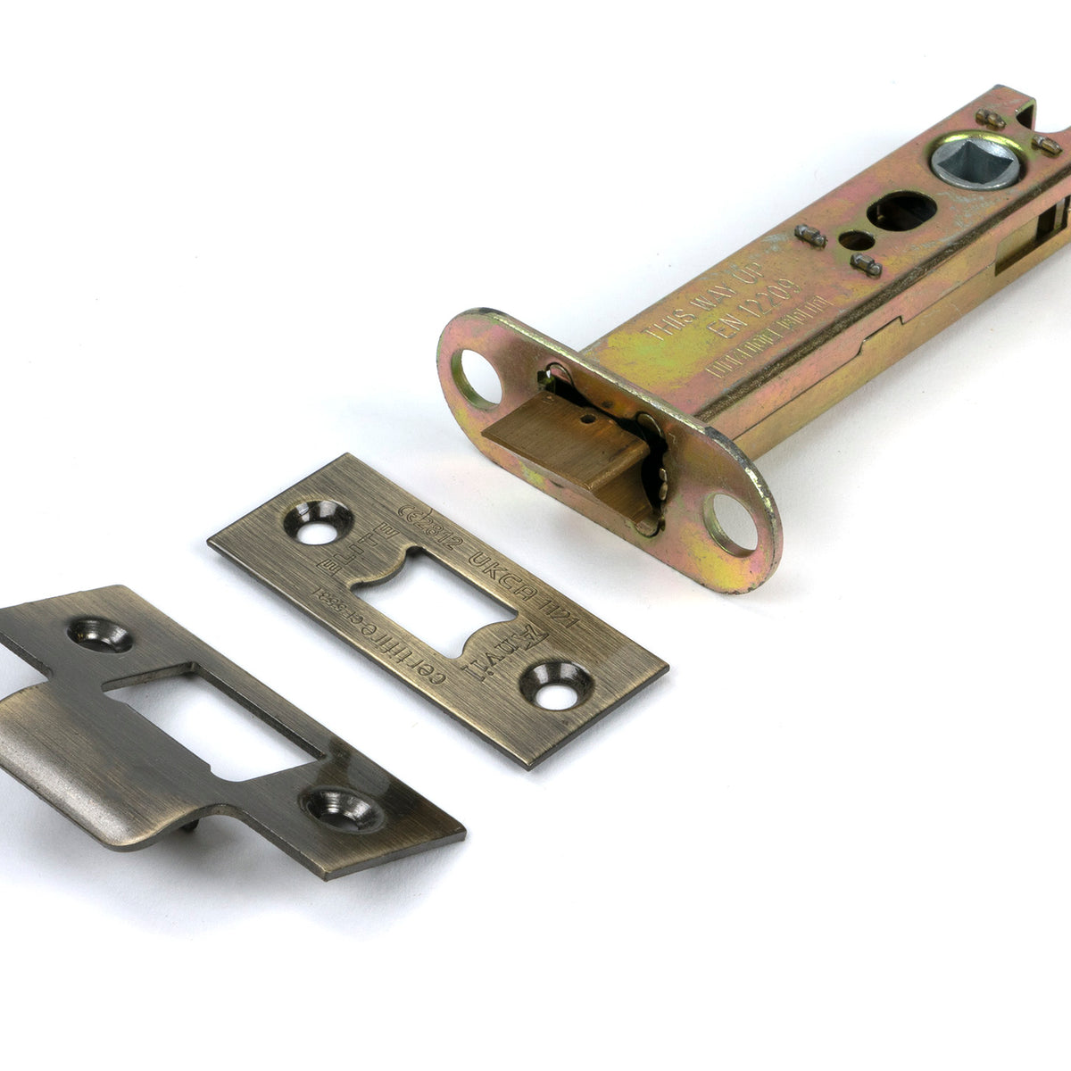From The Anvil's Aged Brass Heavy Duty Latch