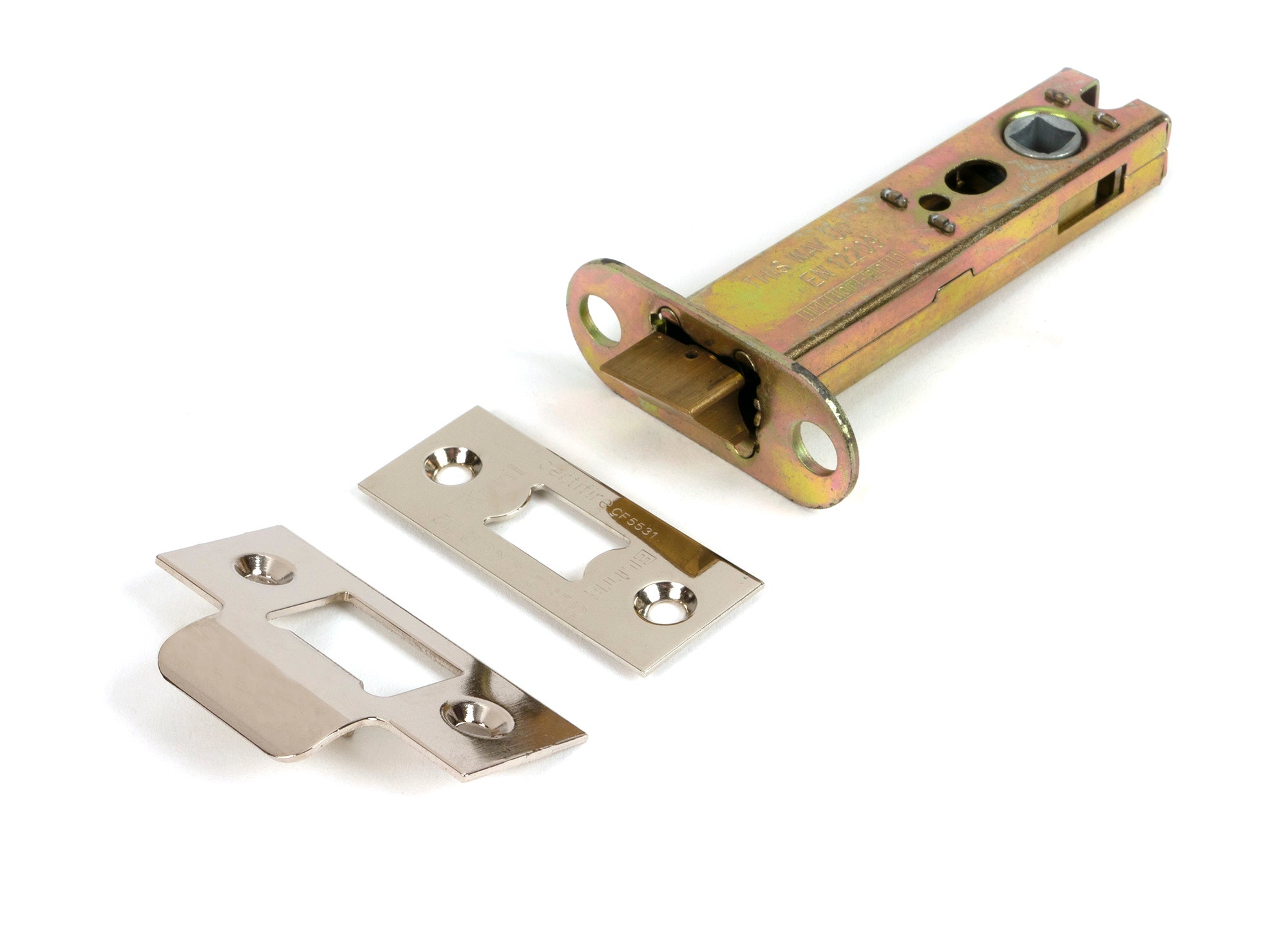 From The Anvil's Polished Nickel Heavy Duty Latch