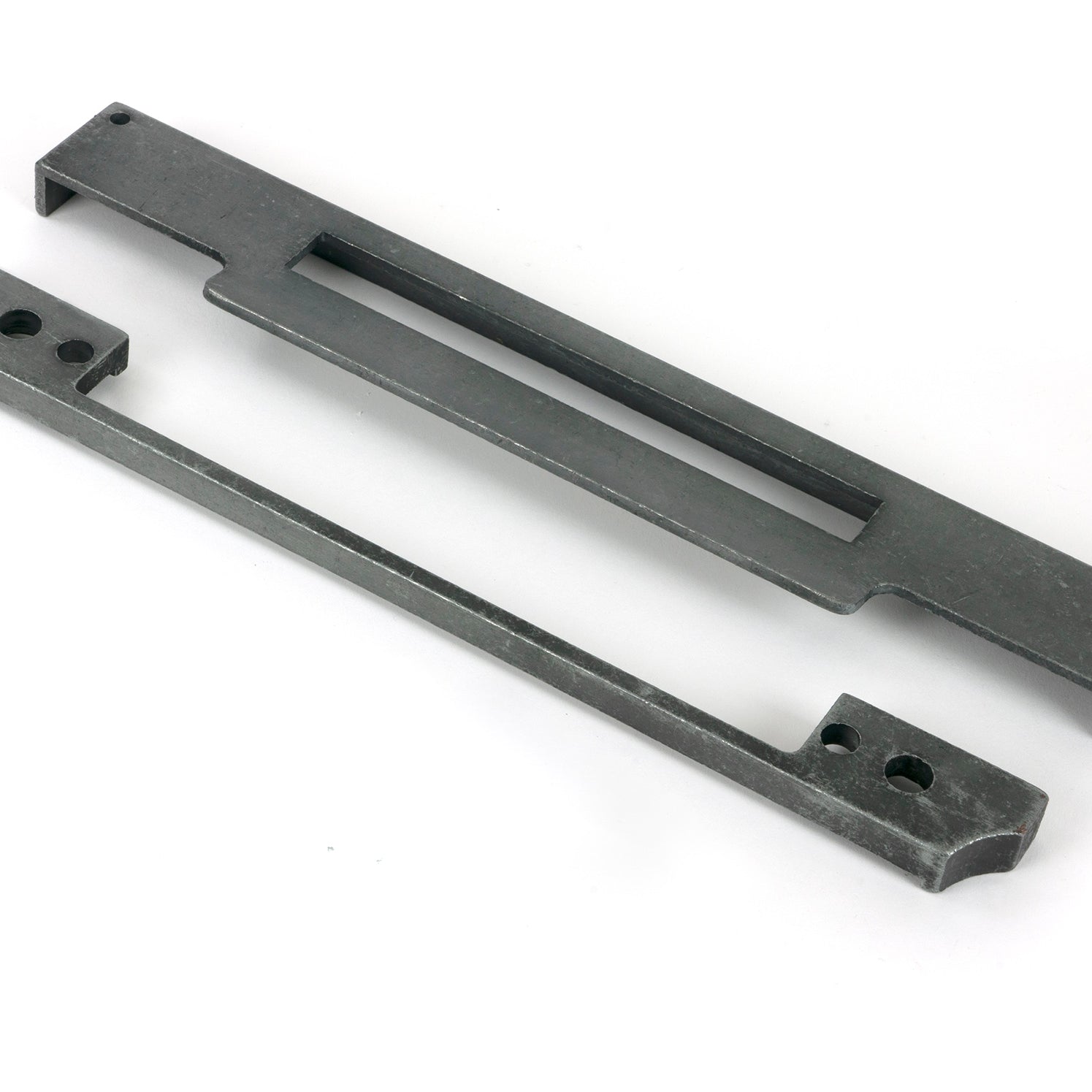 From The Anvil's Pewter Patina ½" Rebate Kit for Euro Din Sash Lock