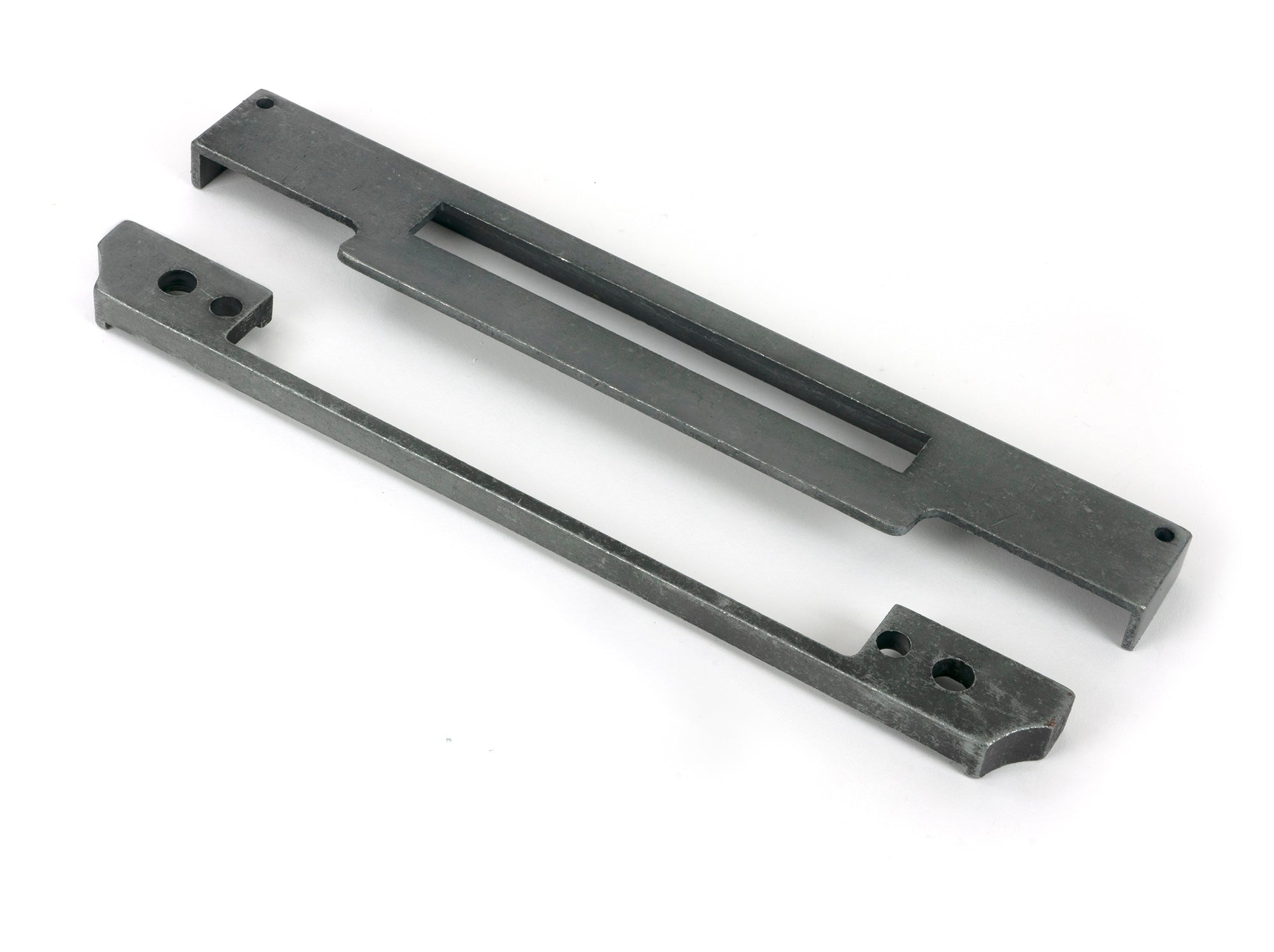 From The Anvil's Pewter Patina ½" Rebate Kit for Euro Din Sash Lock