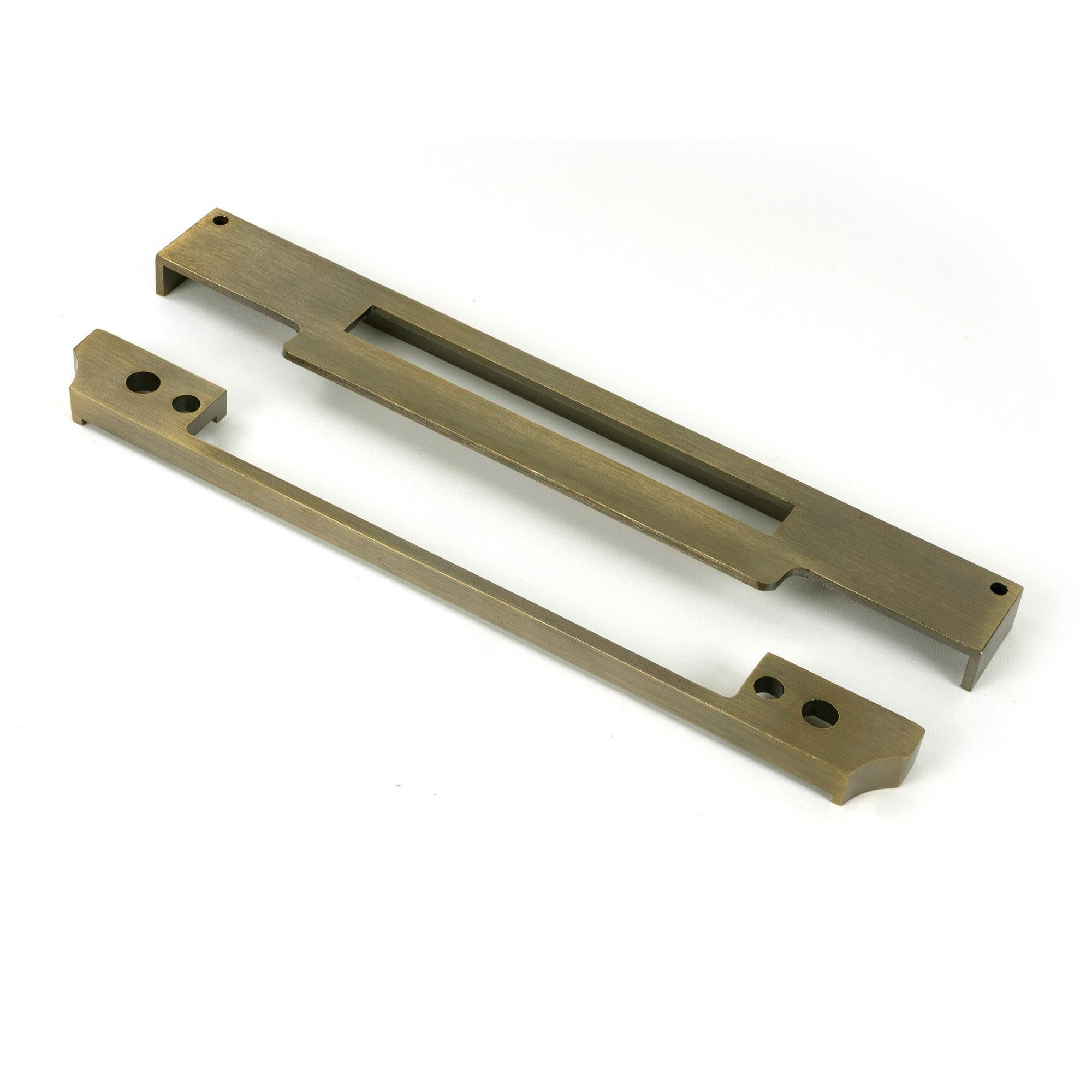 From The Anvil's Aged Brass ½" Rebate Kit for Euro Din Sash Lock