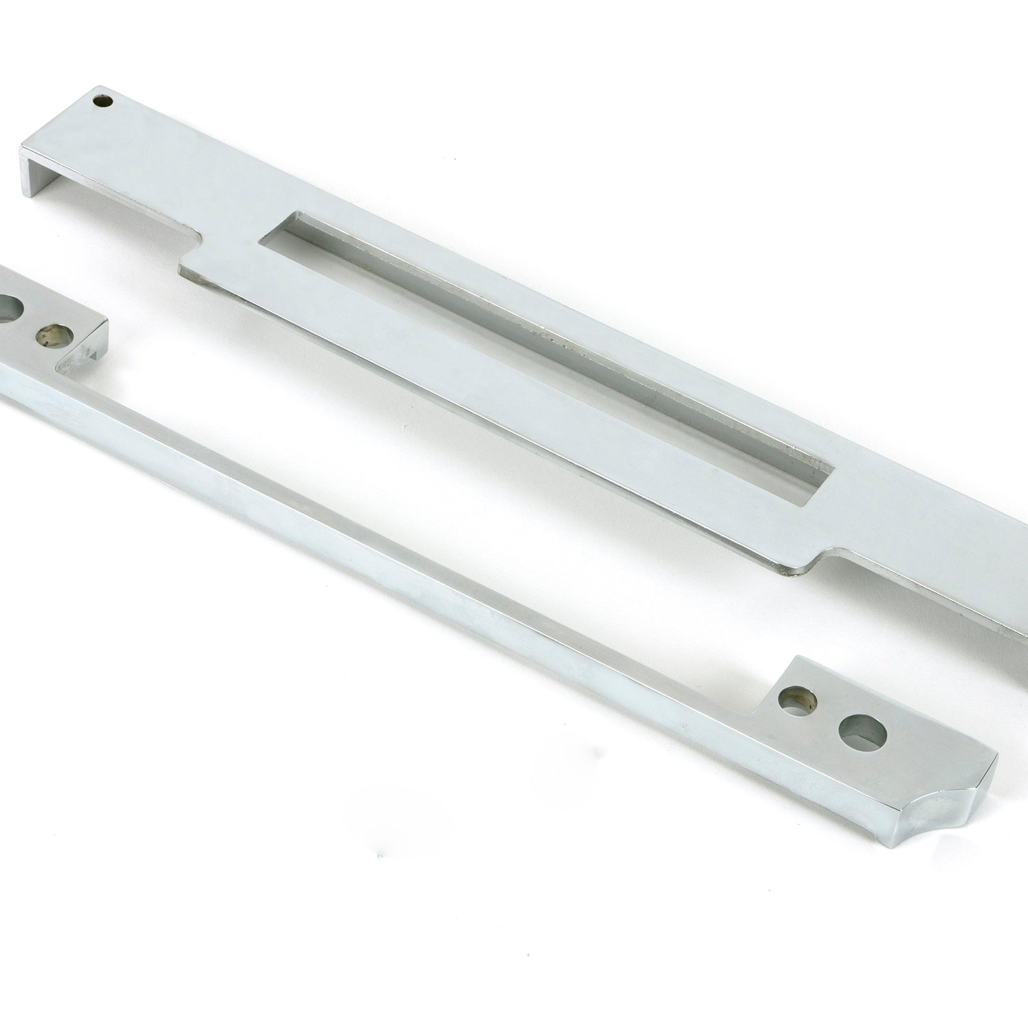 From The Anvil's Polished Chrome ½" Rebate Kit for Euro Din Sash Lock