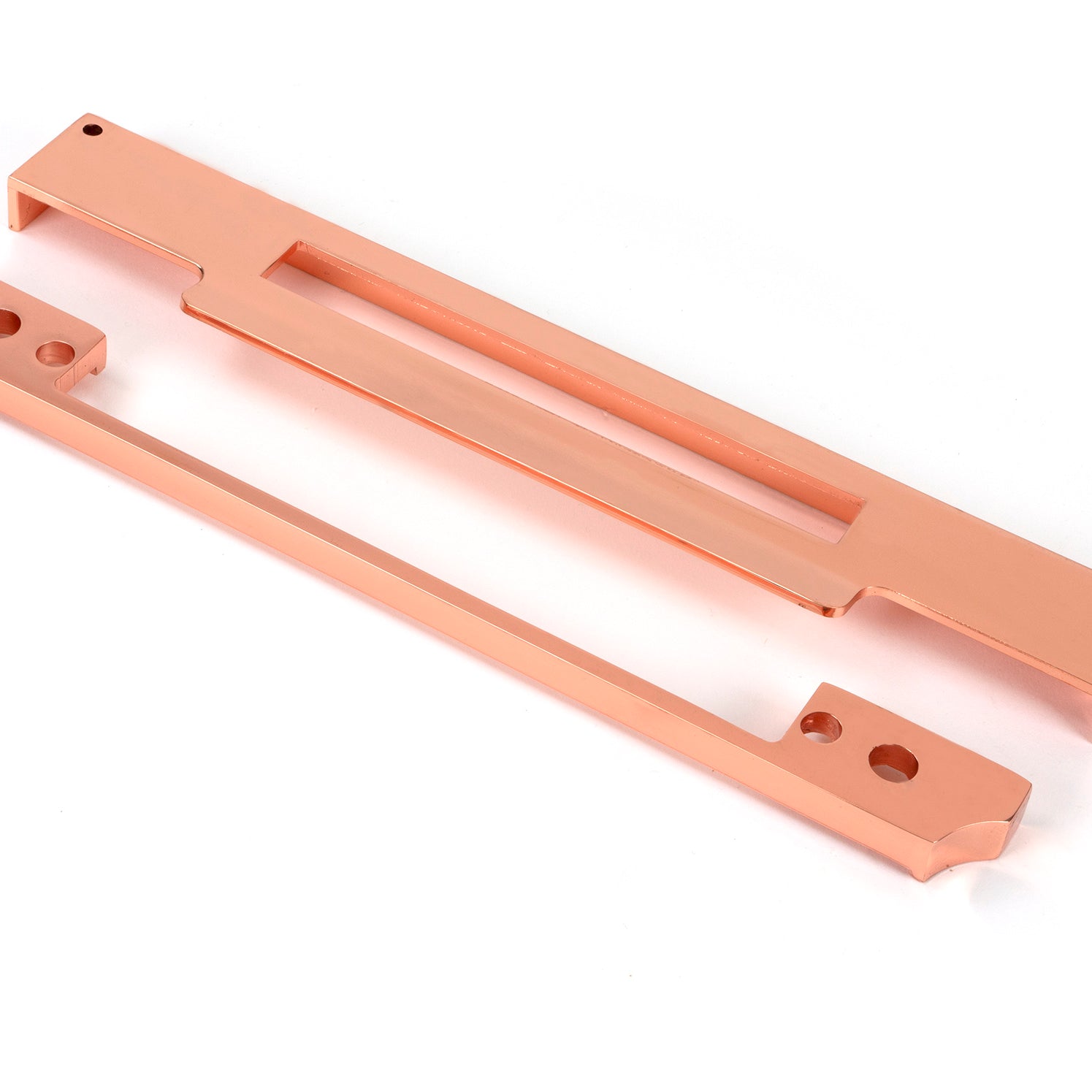 From The Anvil's Polished Bronze ½" Rebate Kit for Euro Din Sash Lock