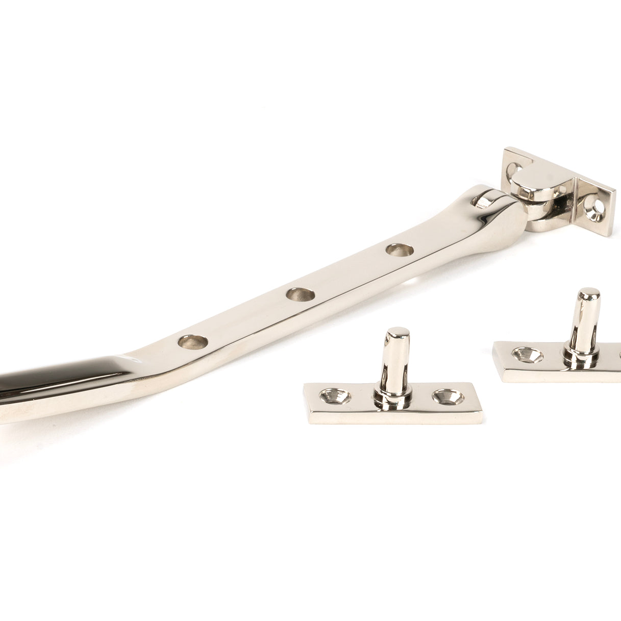 From The Anvil's Polished Nickel Art Deco Stay