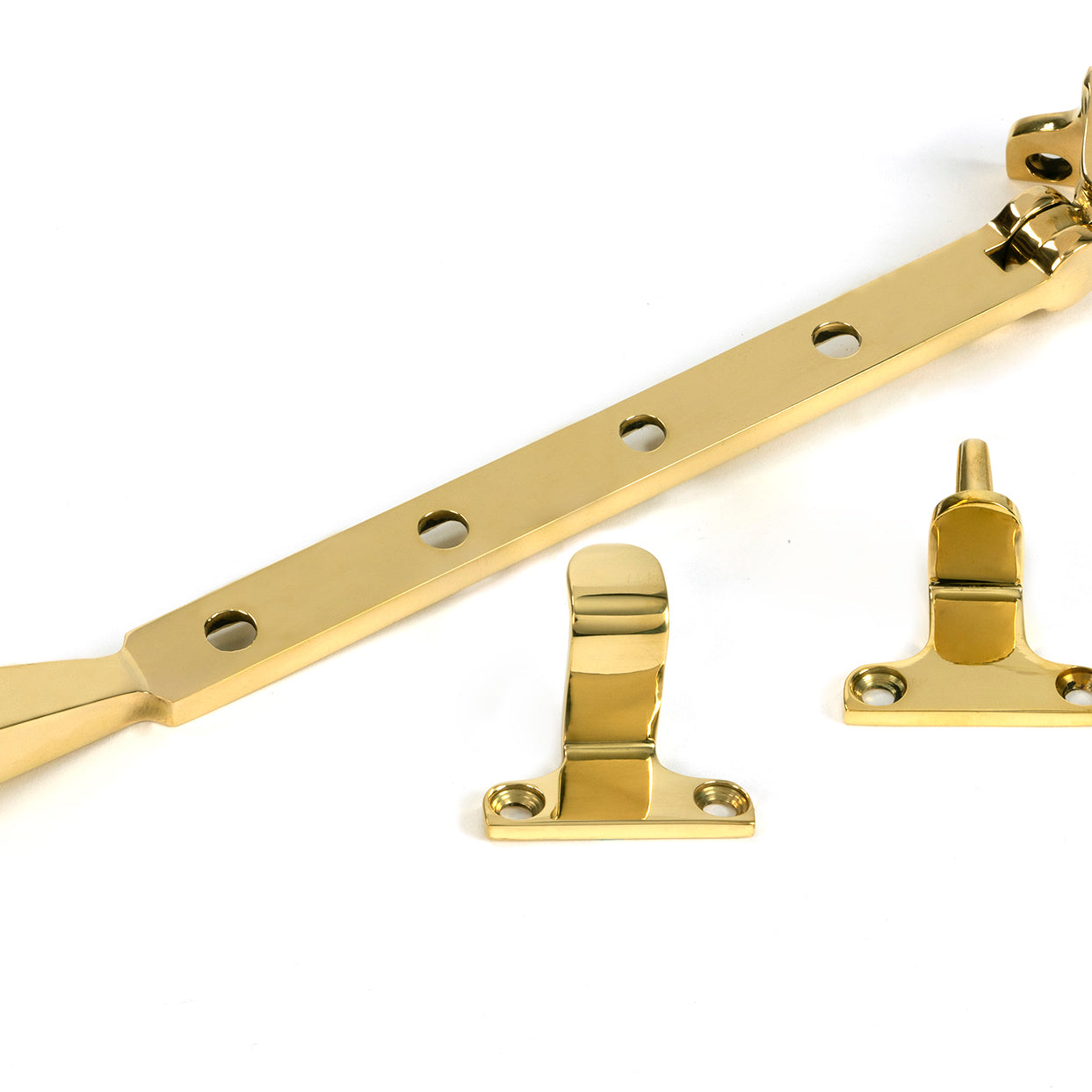 From The Anvil's Polished Brass Avon Stay (Steel Window)