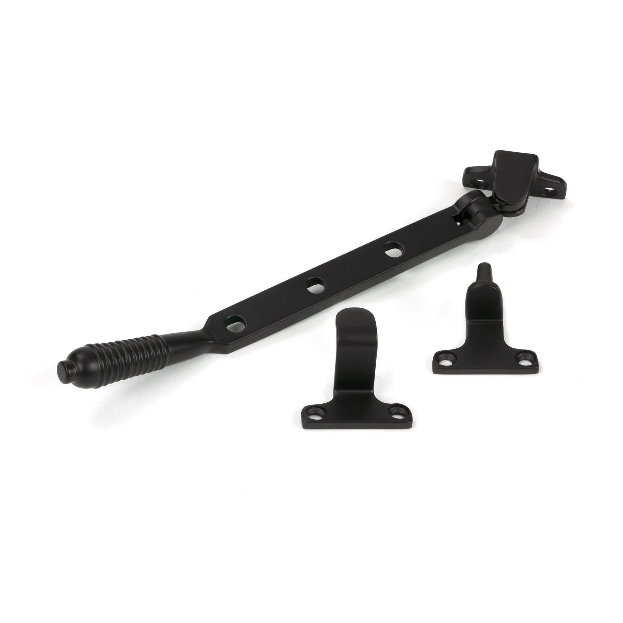 From The Anvil's Aged Bronze Reeded Stay (Steel Window)