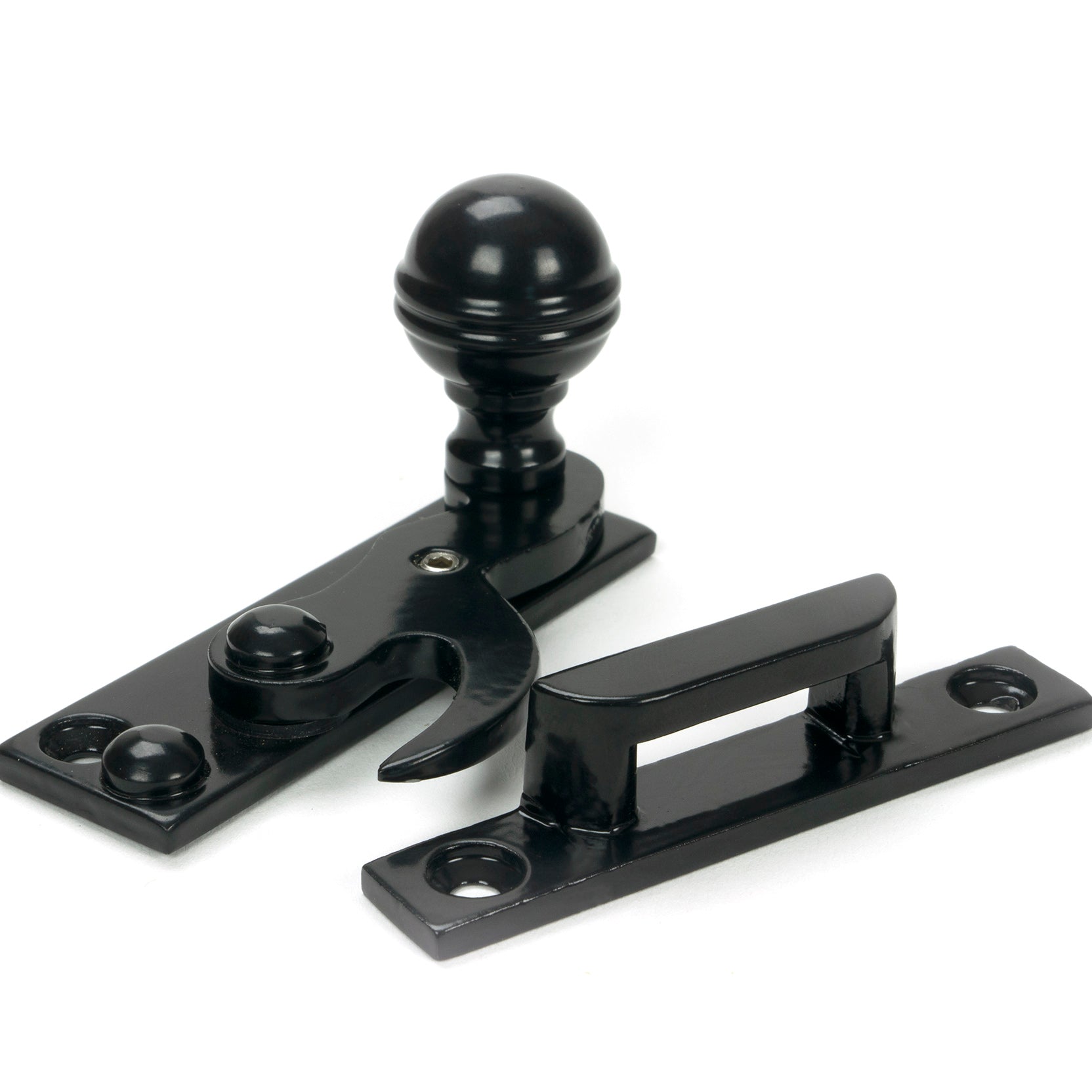 From The Anvil's Black Prestbury Sash Hook Fastener