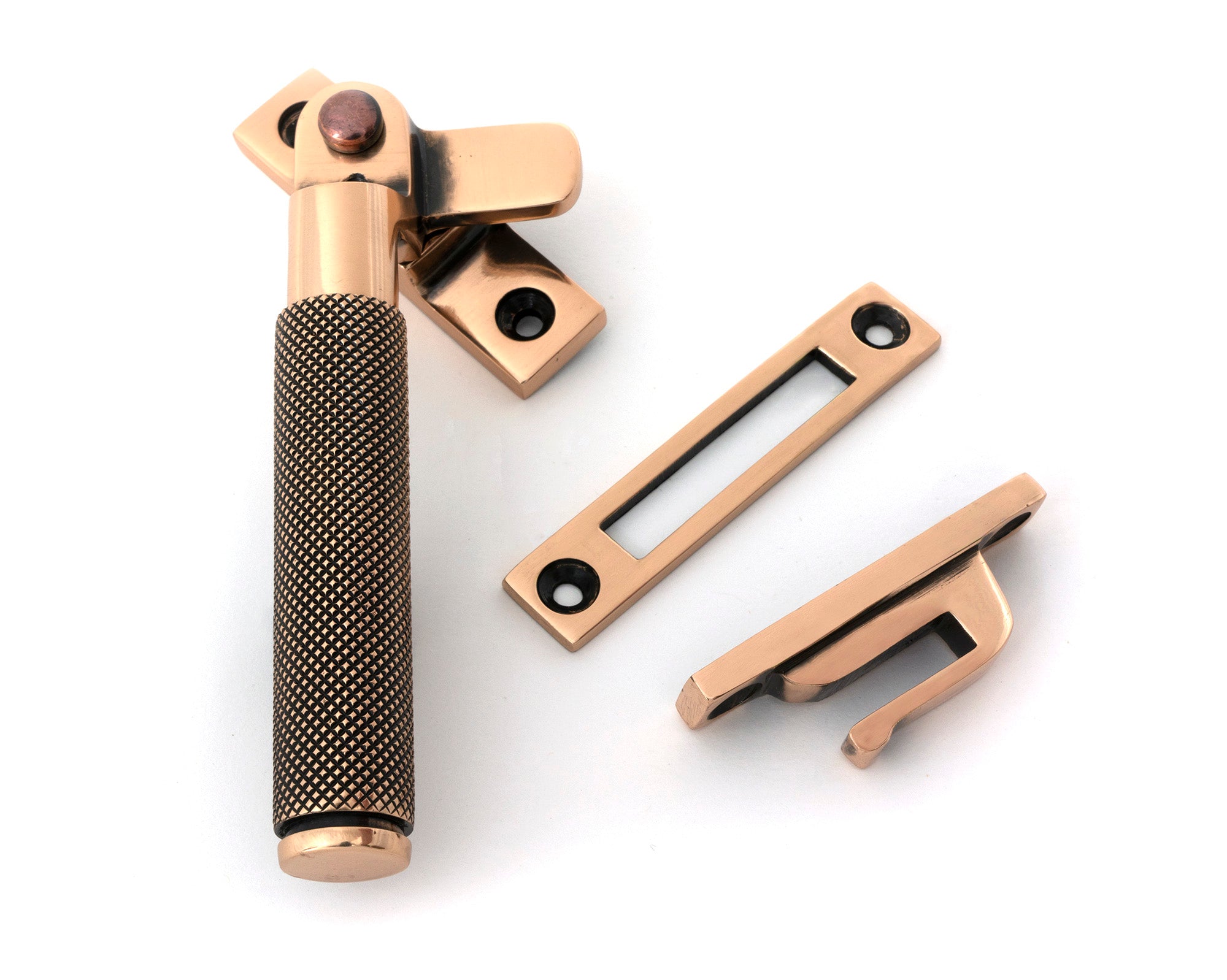 From The Anvil's Polished Bronze Locking Brompton Fastener