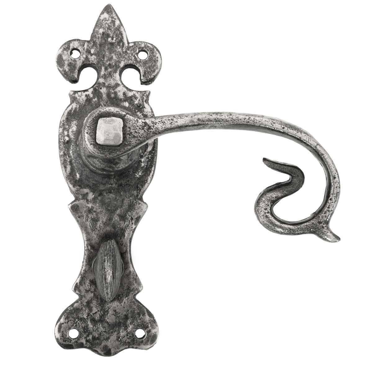 From The Anvil's Natural Textured Curly Lever Bathroom Set
