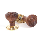 From The Anvil's Rosewood Ringed Mortice/Rim Knob Set