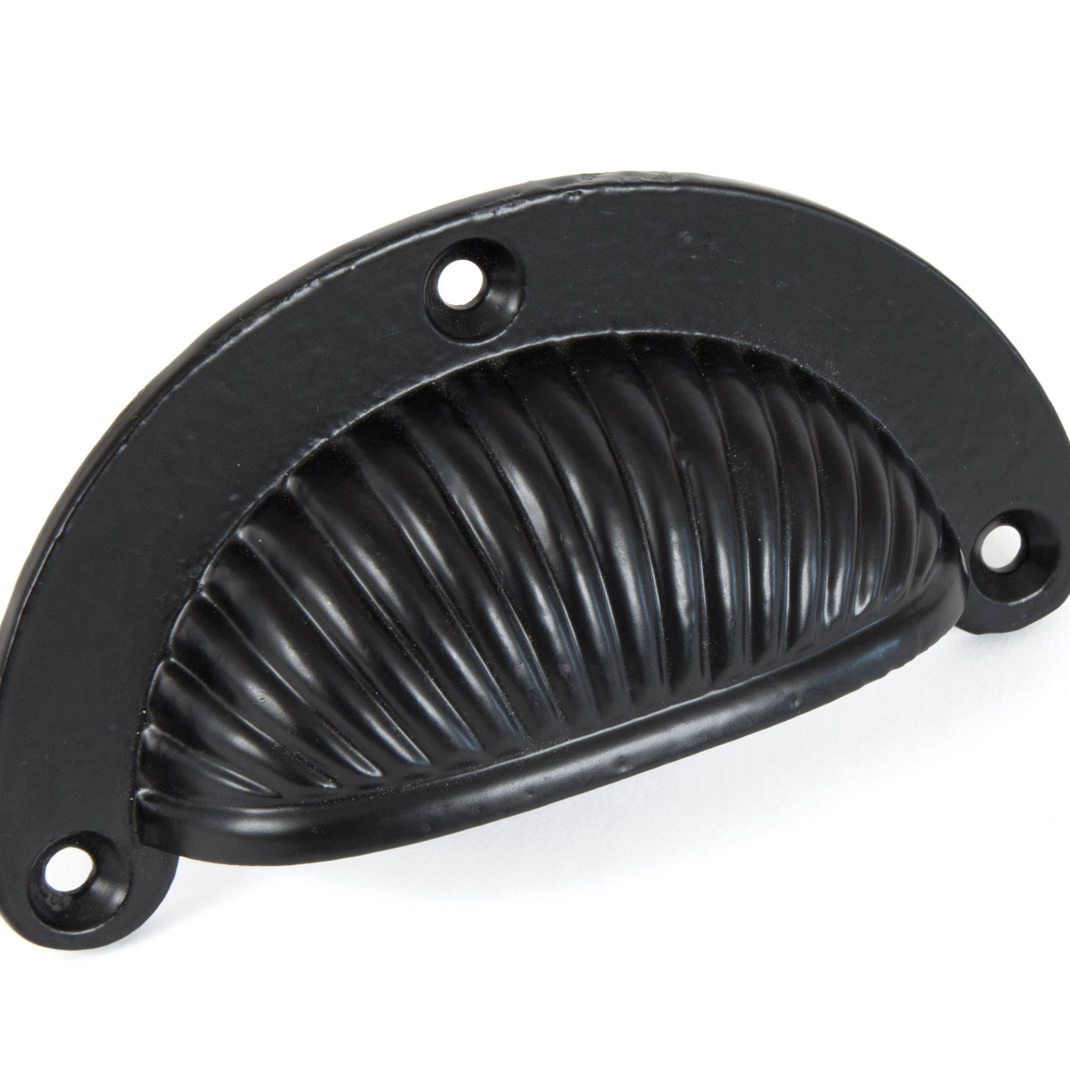 From The Anvil's Black Flower Drawer Pull