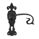 From The Anvil's Black Curly Lever Lock Set