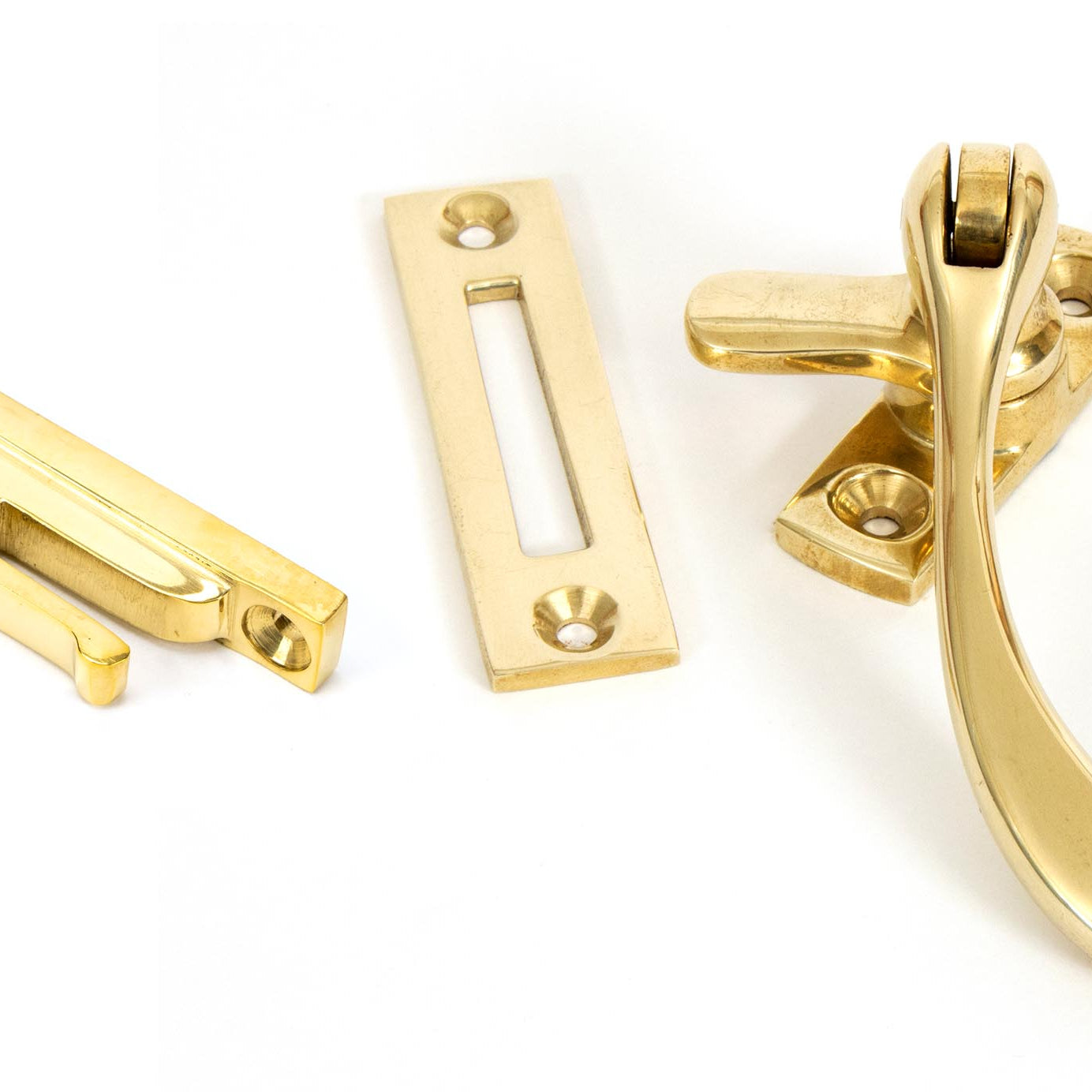 From The Anvil's Polished Brass Peardrop Fastener