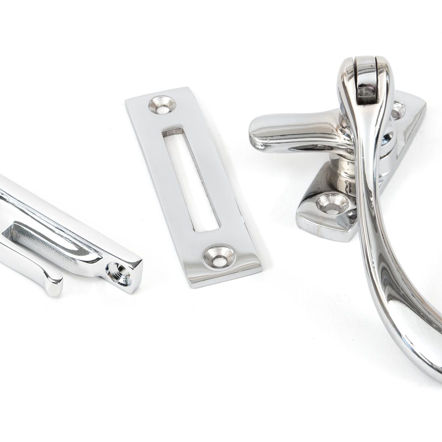 From The Anvil's Polished Chrome Peardrop Fastener
