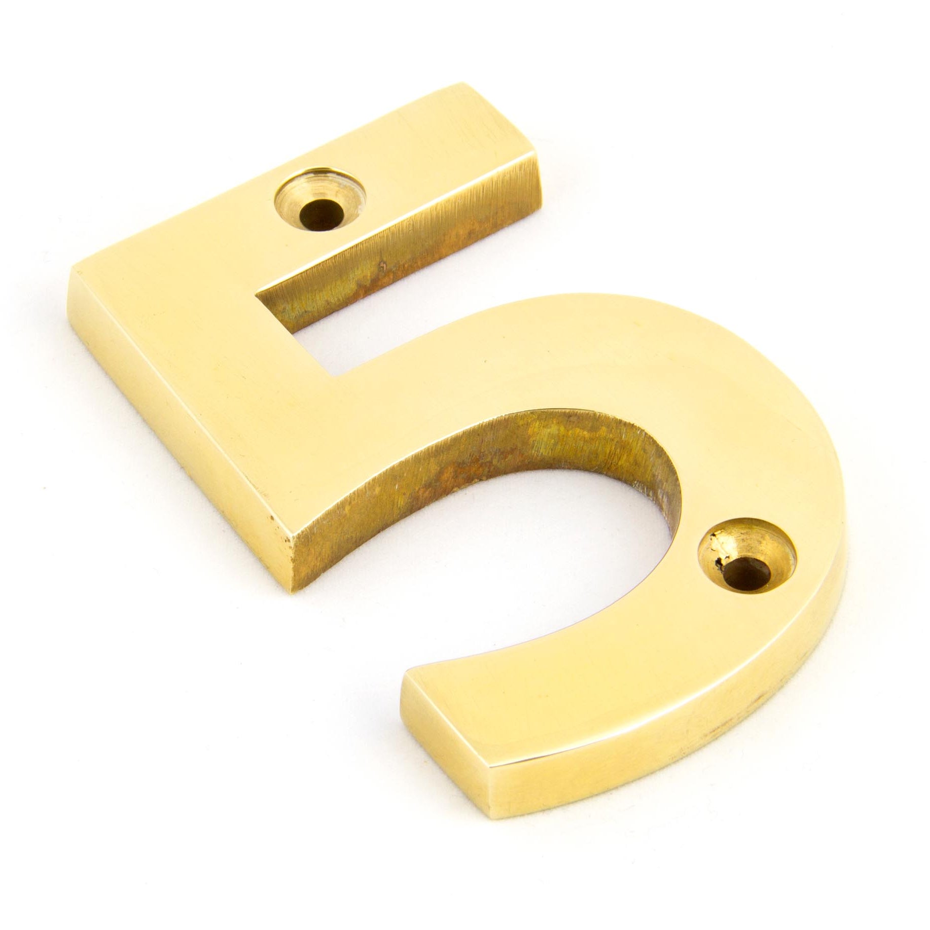From The Anvil's Polished Brass Polished Brass Numeral