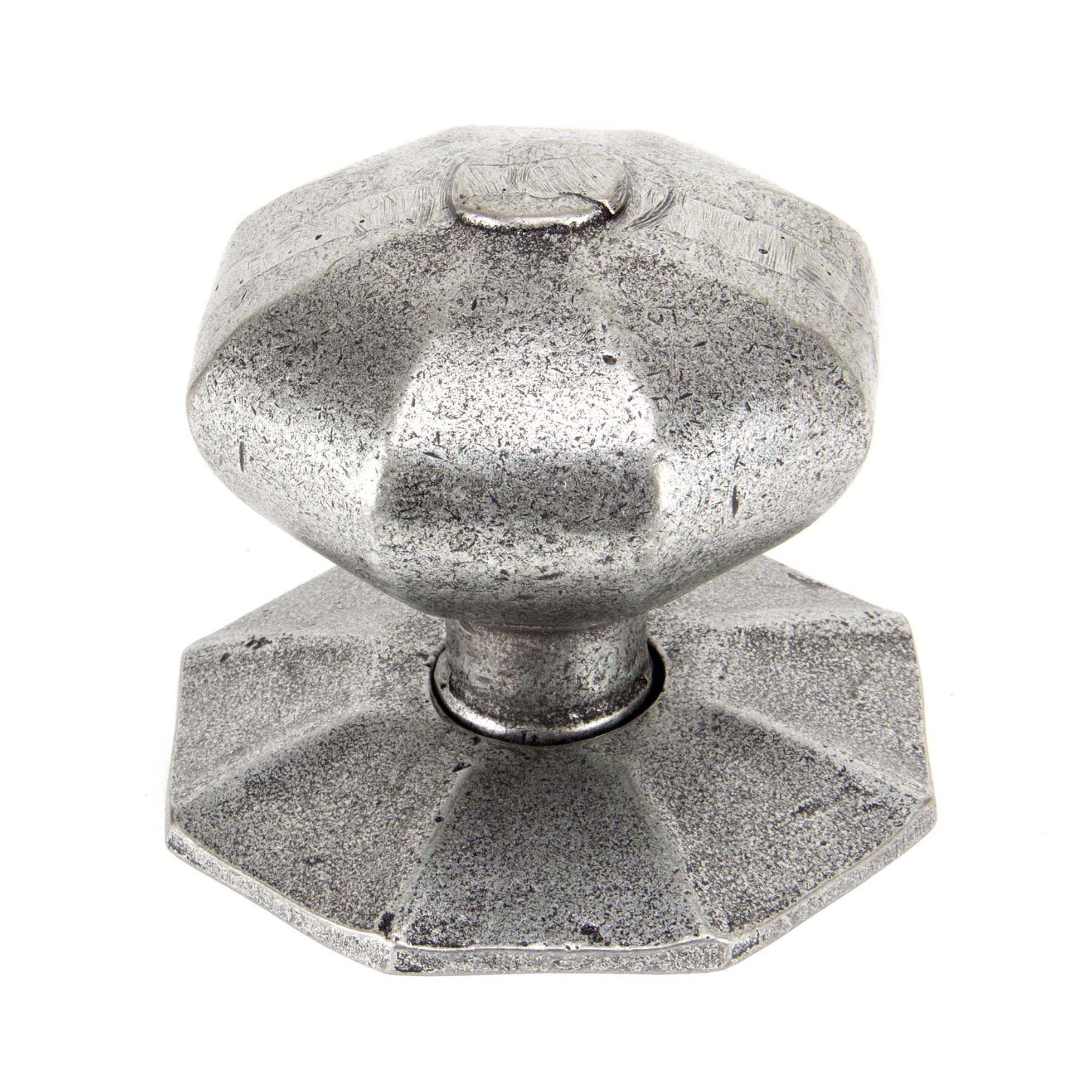 From The Anvil's Pewter Patina Octagonal Centre Door Knob