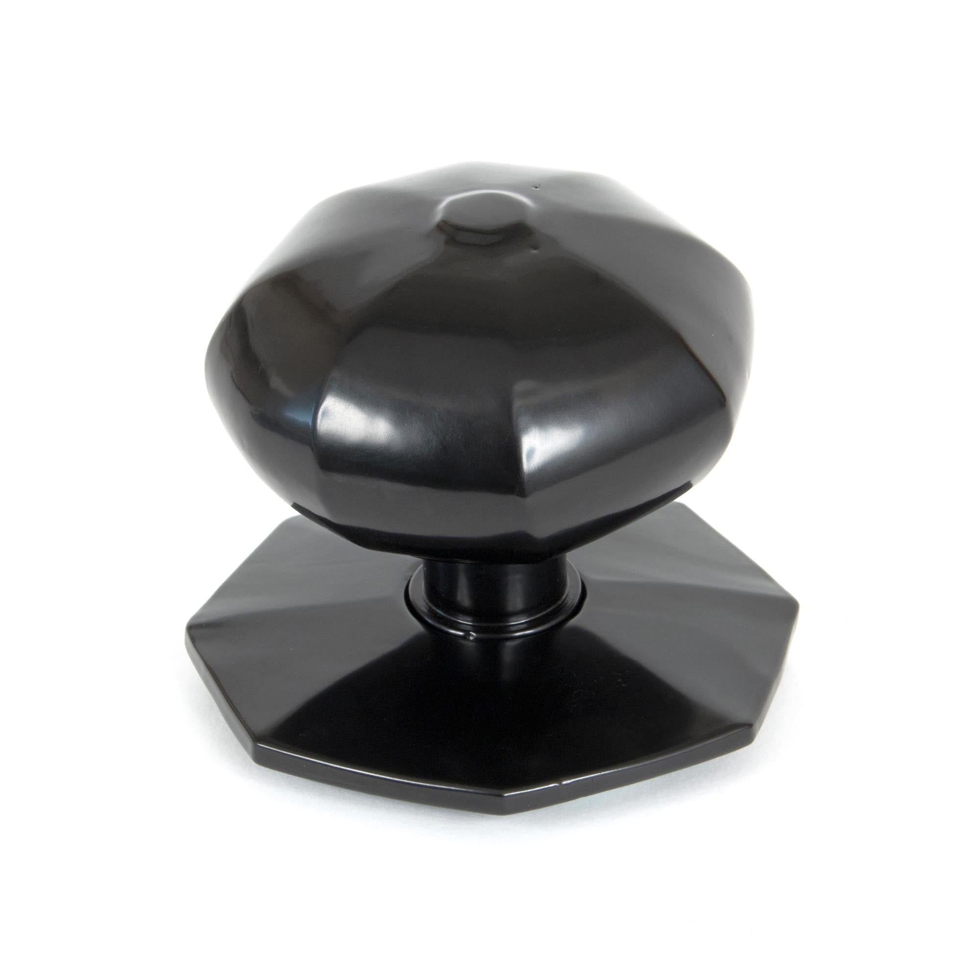 From The Anvil's Black Octagonal Centre Door Knob